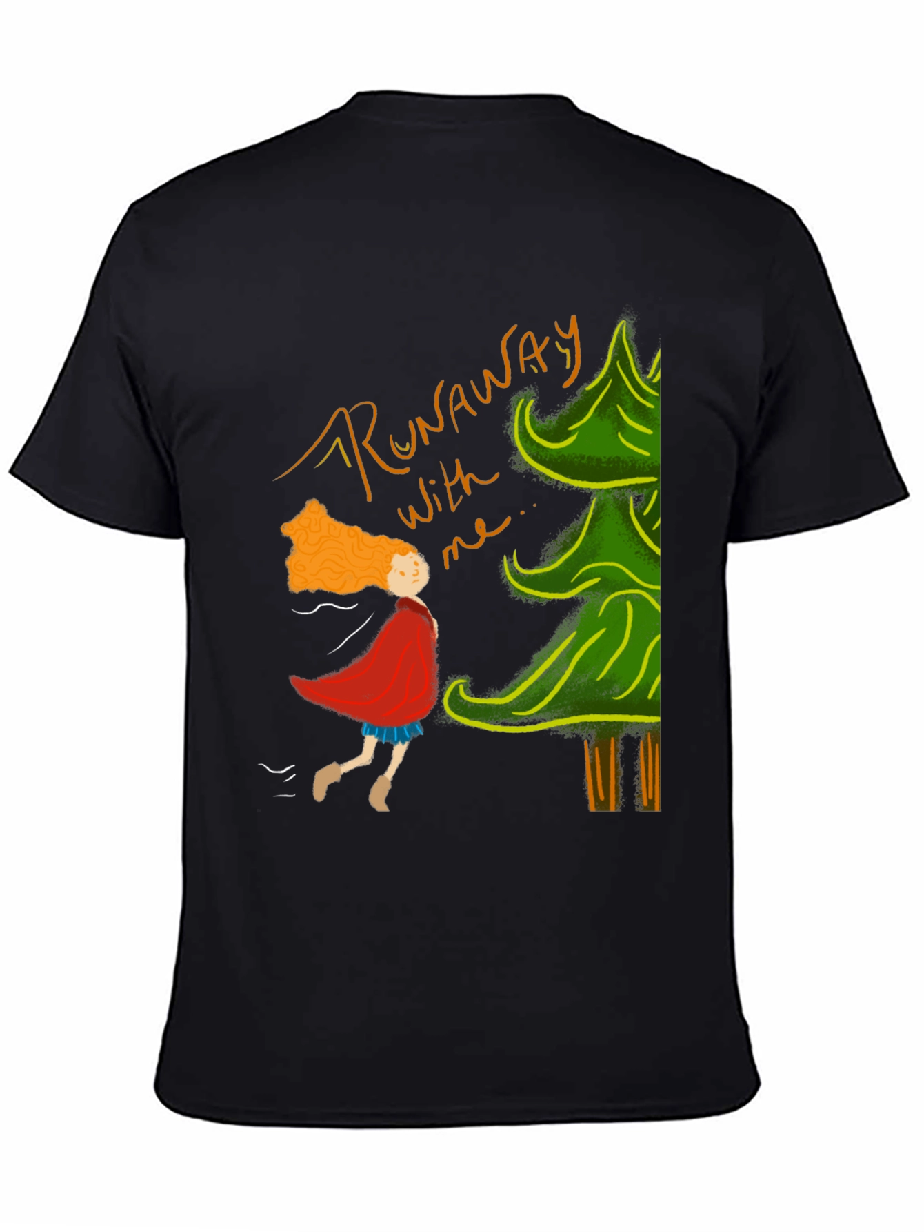 Runaway T-Shirt: Whimsical Forest Adventure Tee