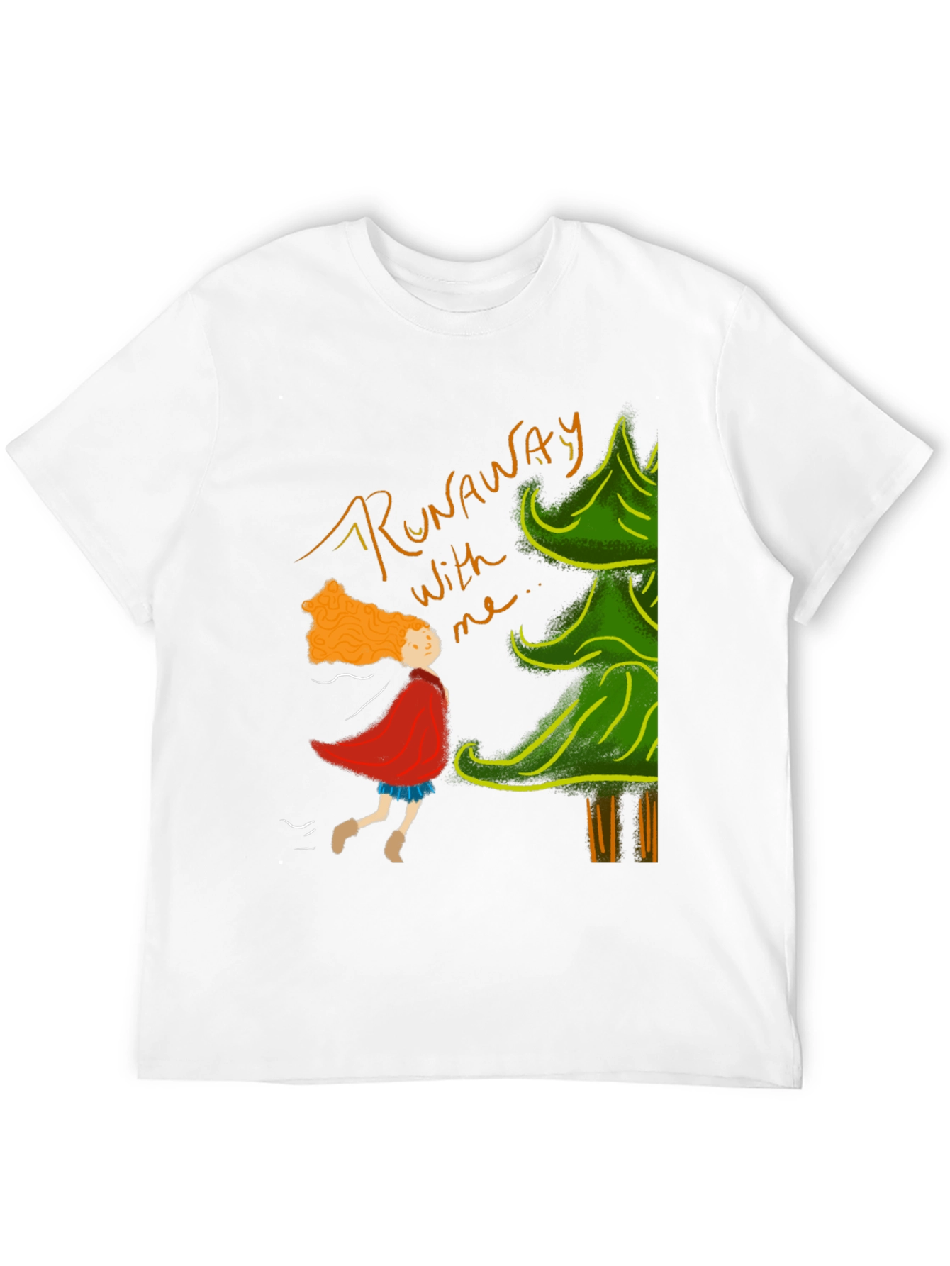 Runaway T-Shirt: Whimsical Forest Adventure Tee