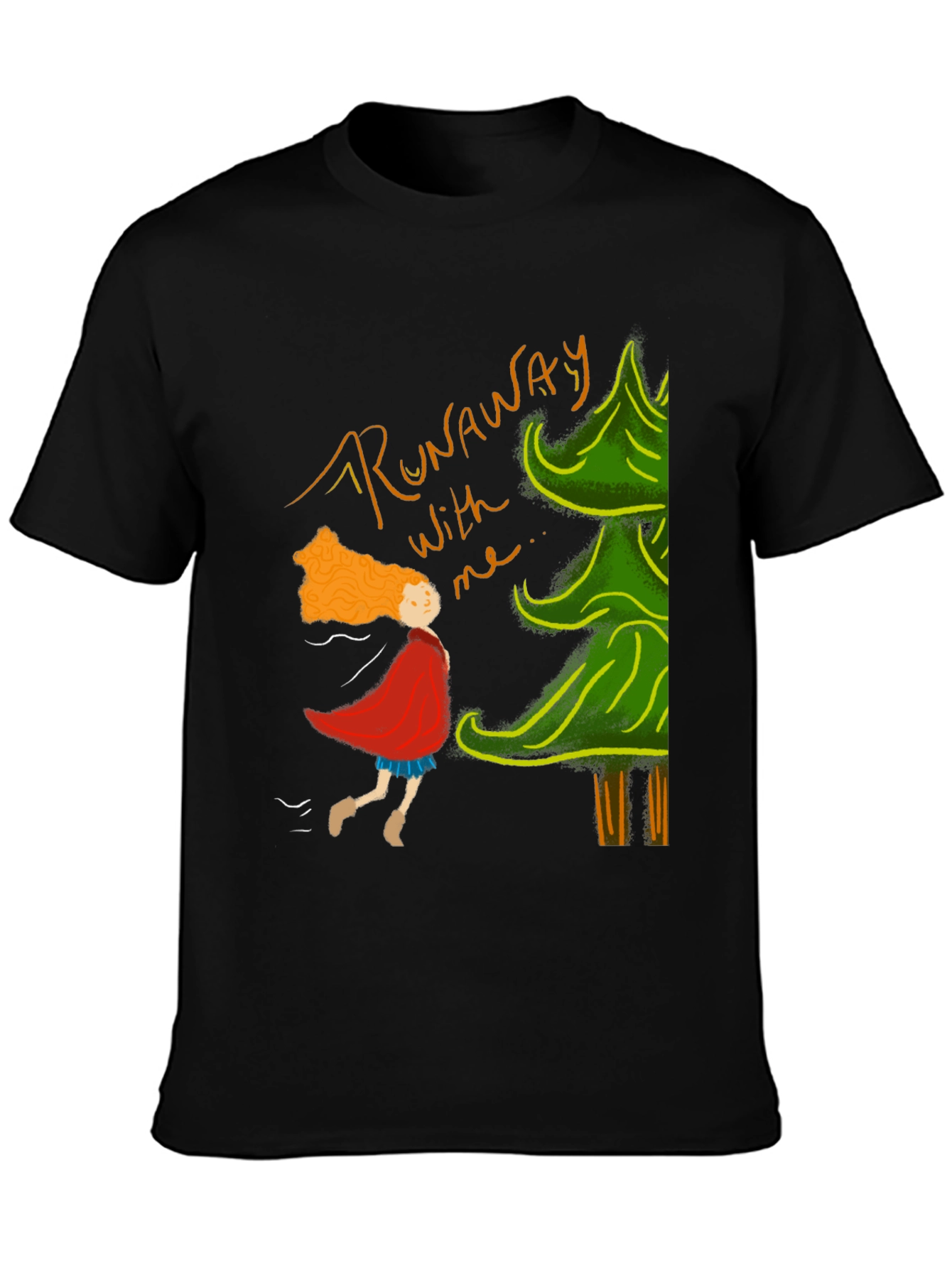 Runaway T-Shirt: Whimsical Forest Adventure Tee