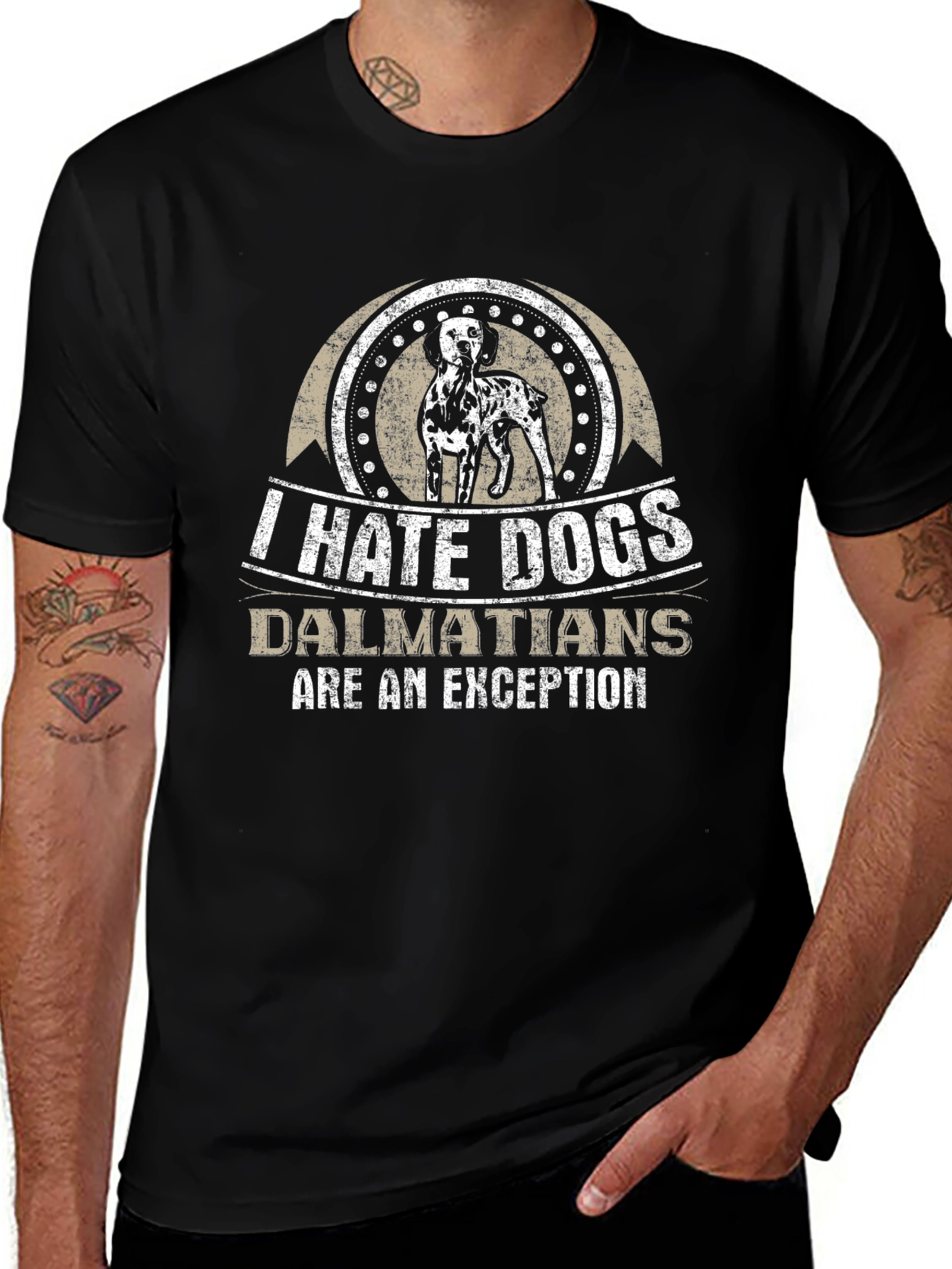 I Hate Dogs Dalmatians Are An Exception T-Shirt