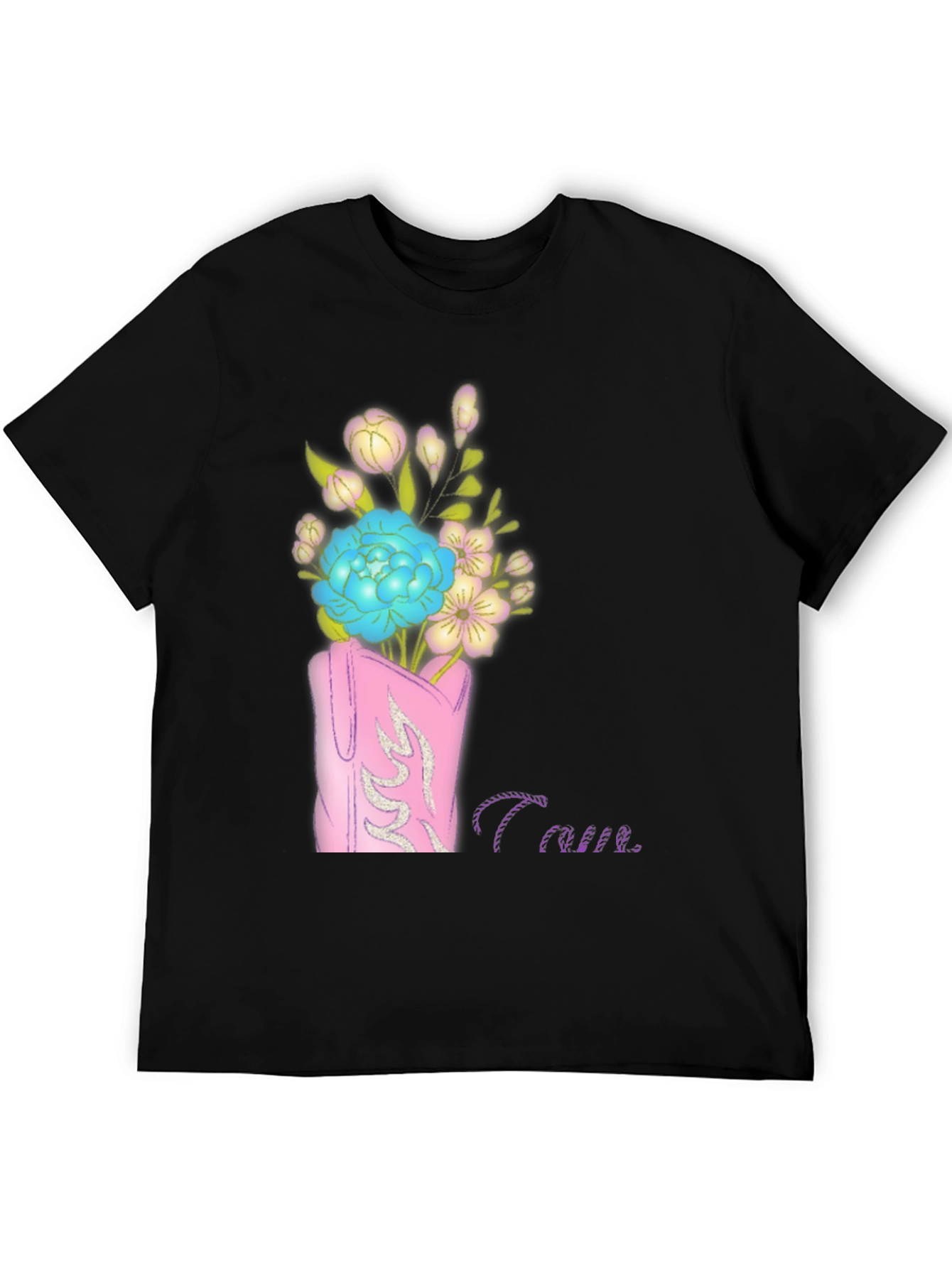Floral Cowboy Boot Graphic Tee