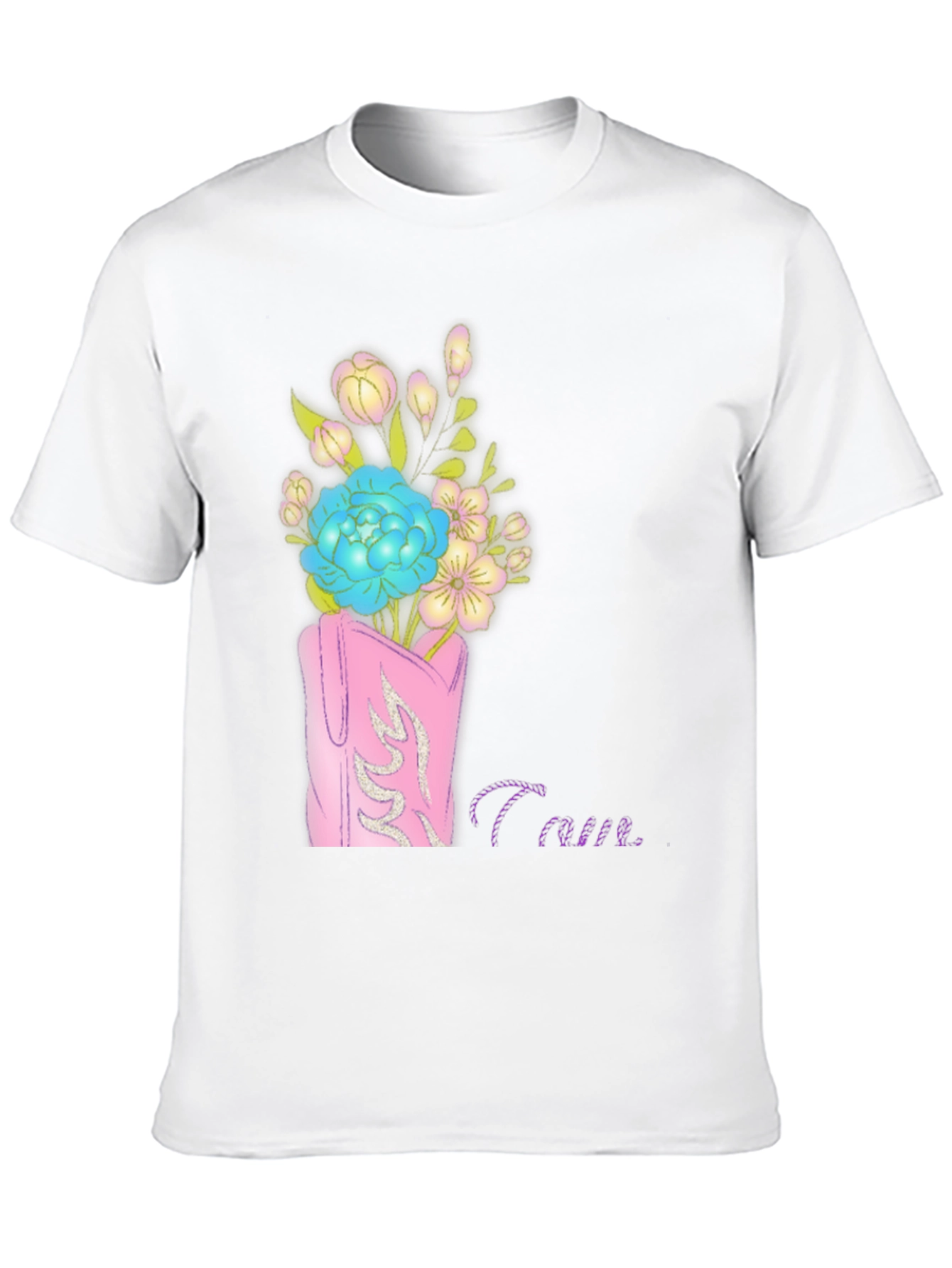 Floral Cowboy Boot Graphic Tee