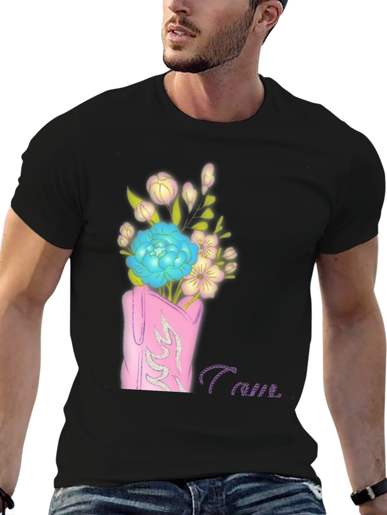 Floral Cowboy Boot Graphic Tee