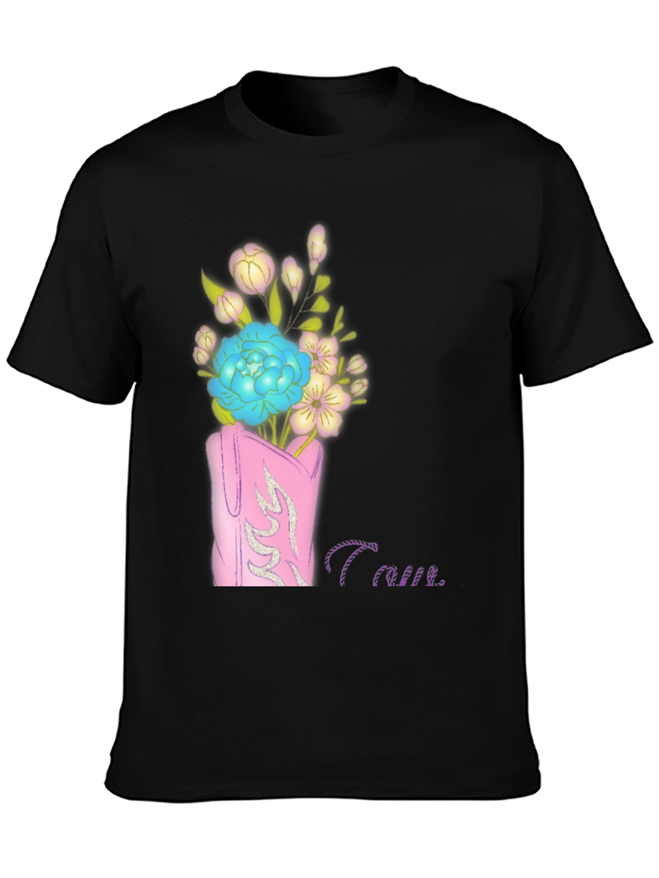 Floral Cowboy Boot Graphic Tee