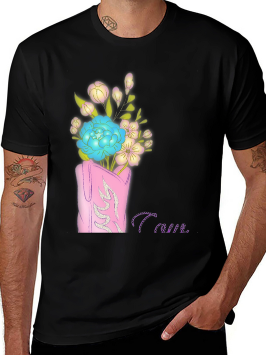 Floral Cowboy Boot Graphic Tee