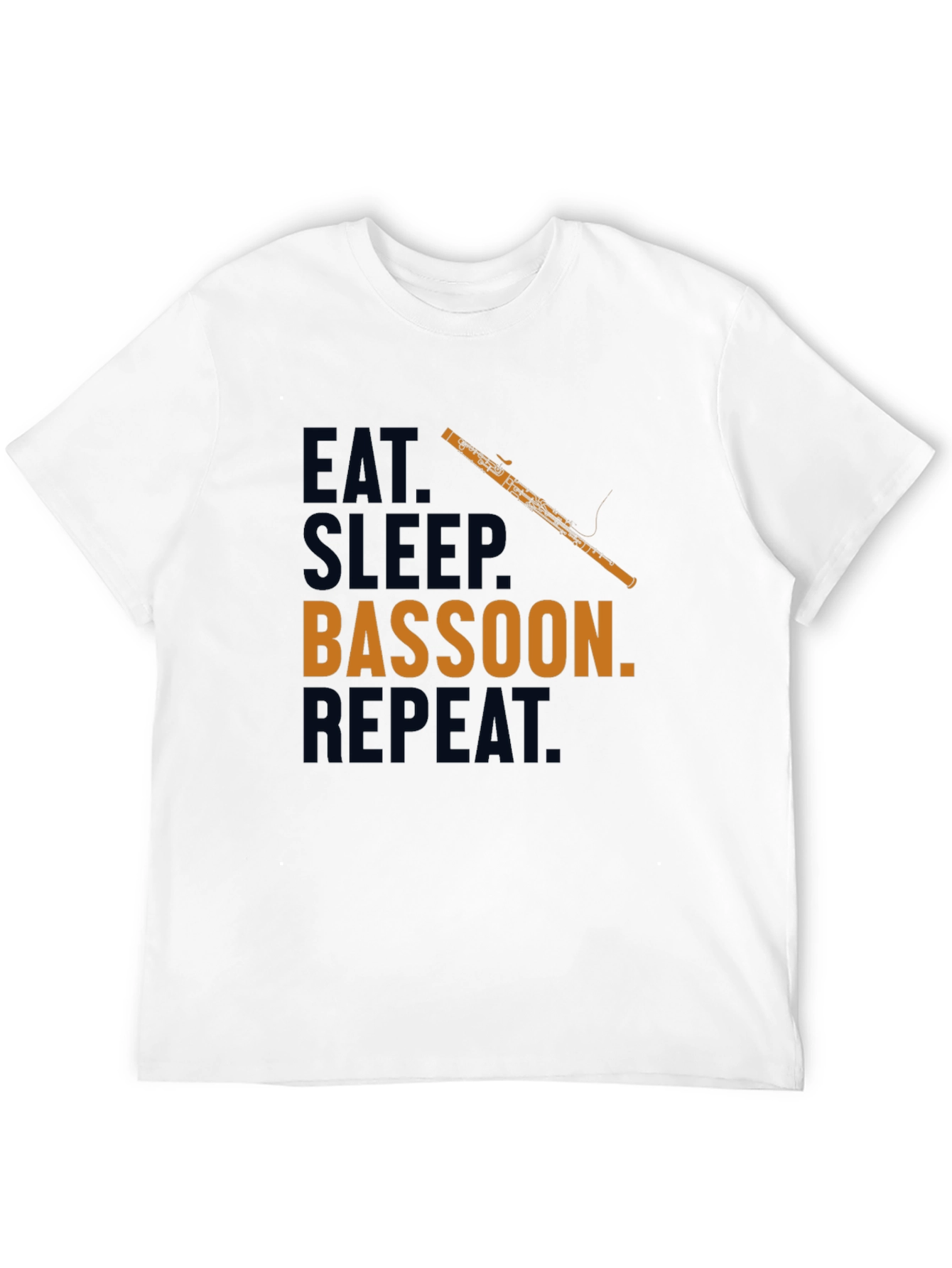 Eat Sleep Bassoon Repeat T-Shirt Funny Musician Tee
