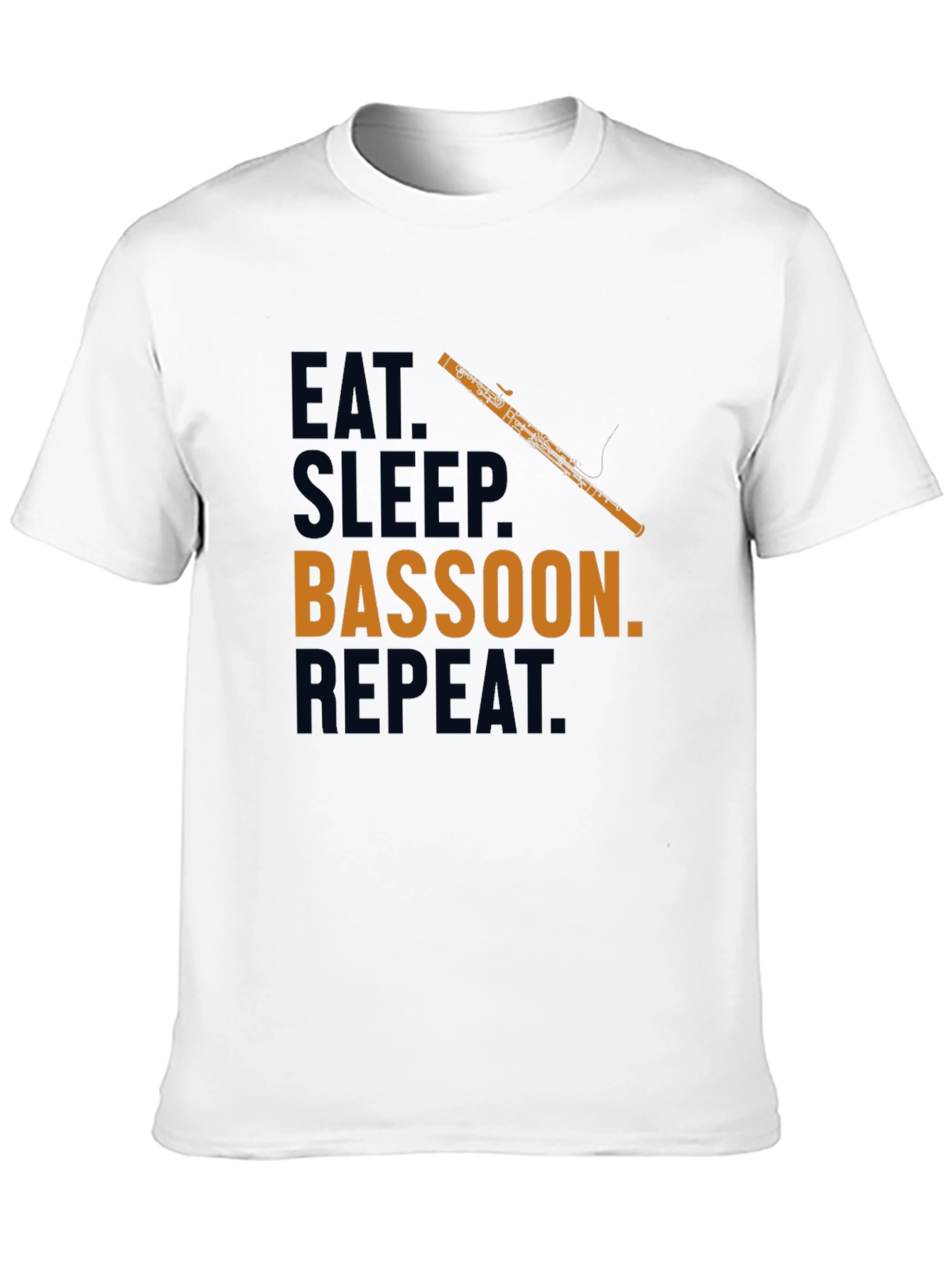 Eat Sleep Bassoon Repeat T-Shirt Funny Musician Tee
