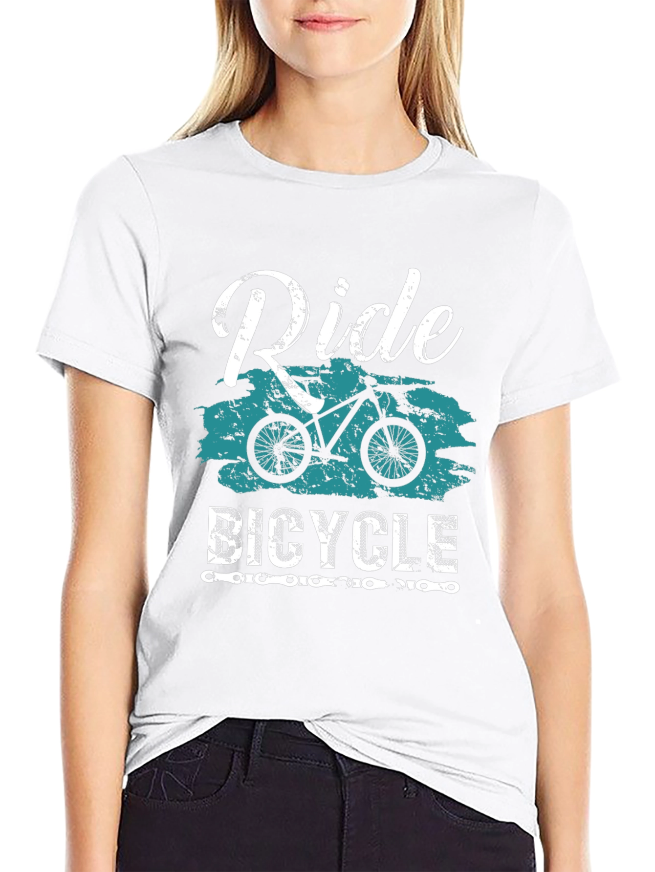 Ride Bicycle Graphic Tee - Mountain Bike T-Shirt