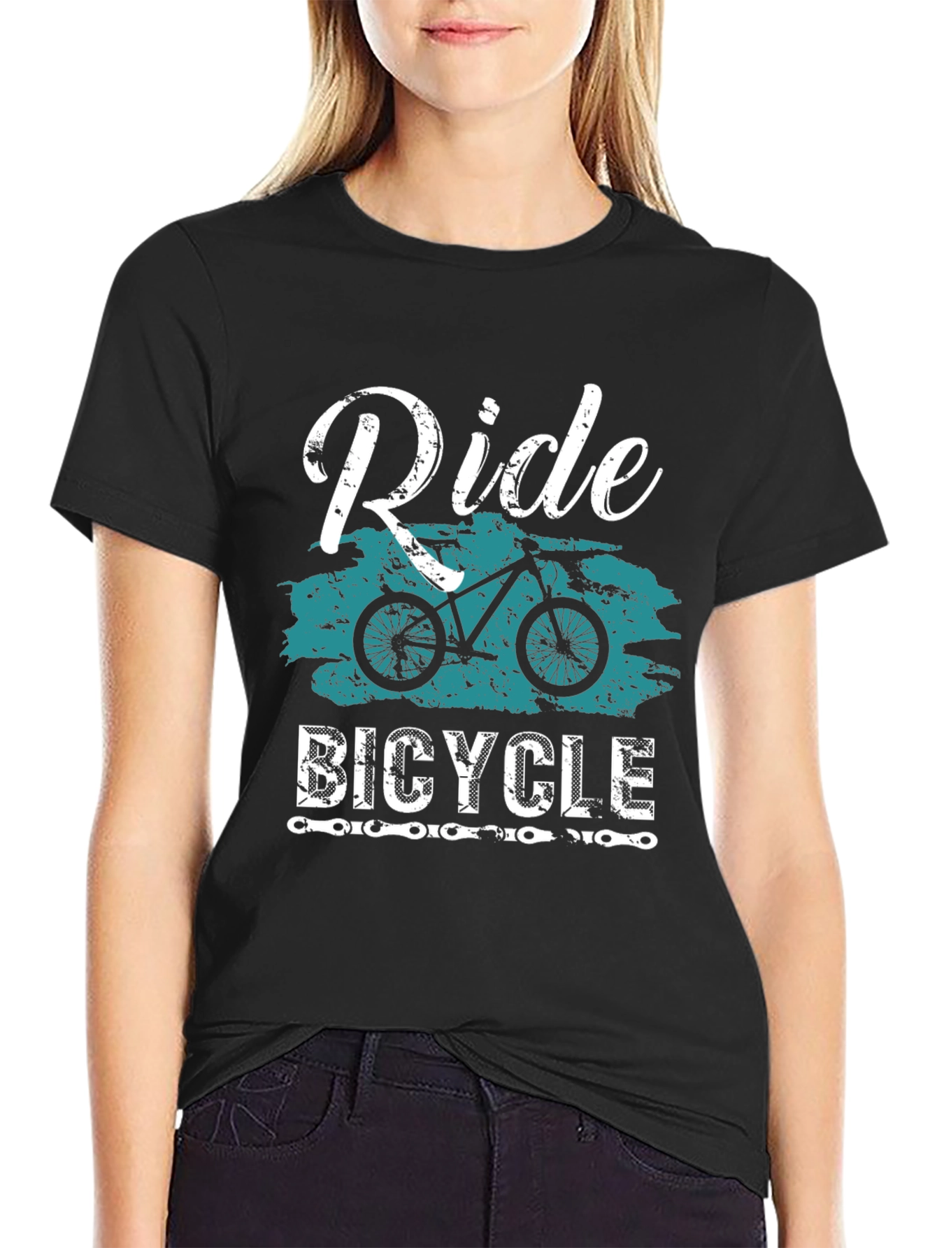 Ride Bicycle Graphic Tee - Mountain Bike T-Shirt