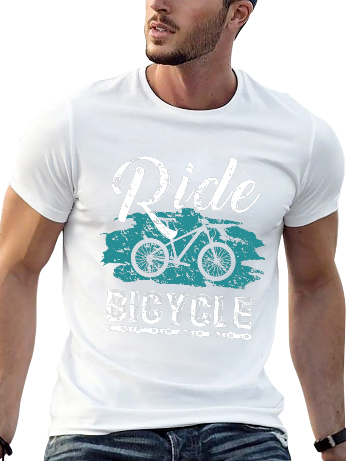 Ride Bicycle Graphic Tee - Mountain Bike T-Shirt