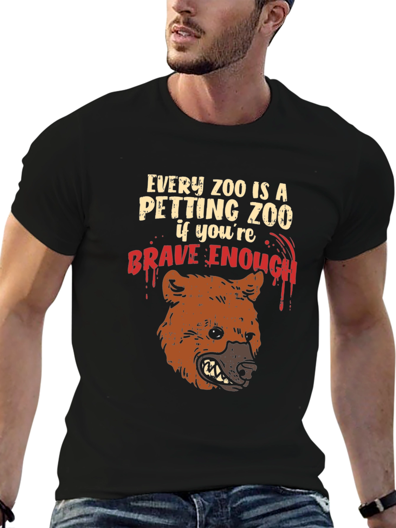 Every Zoo Petting Zoo Brave Enough T-Shirt