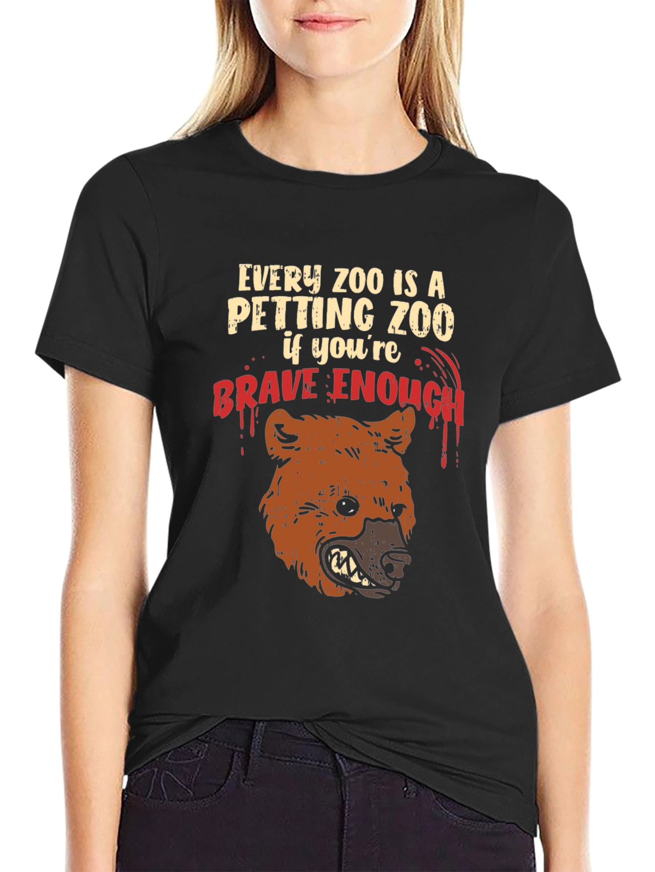 Every Zoo Petting Zoo Brave Enough T-Shirt