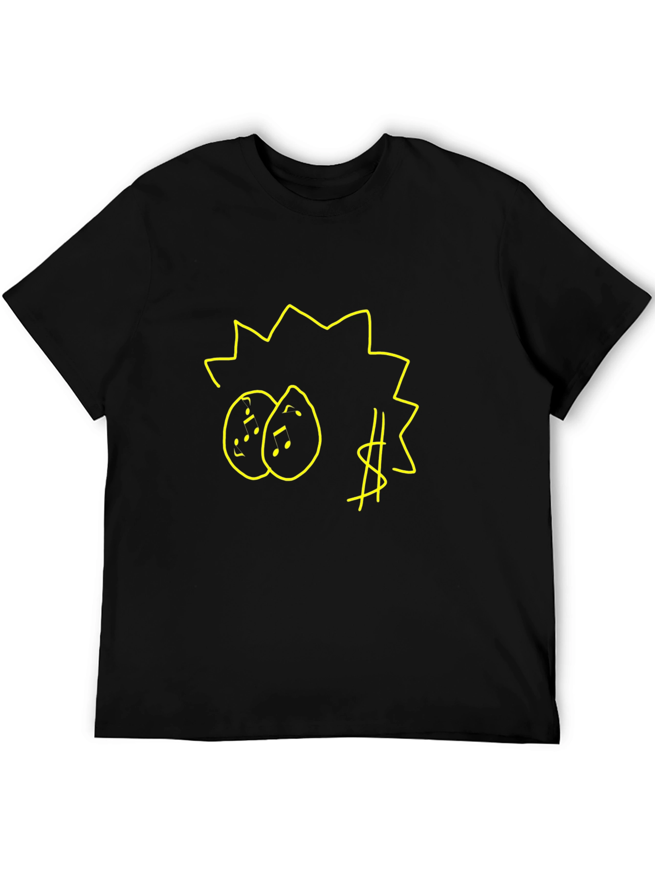 Doodle Graphic Black T-Shirt