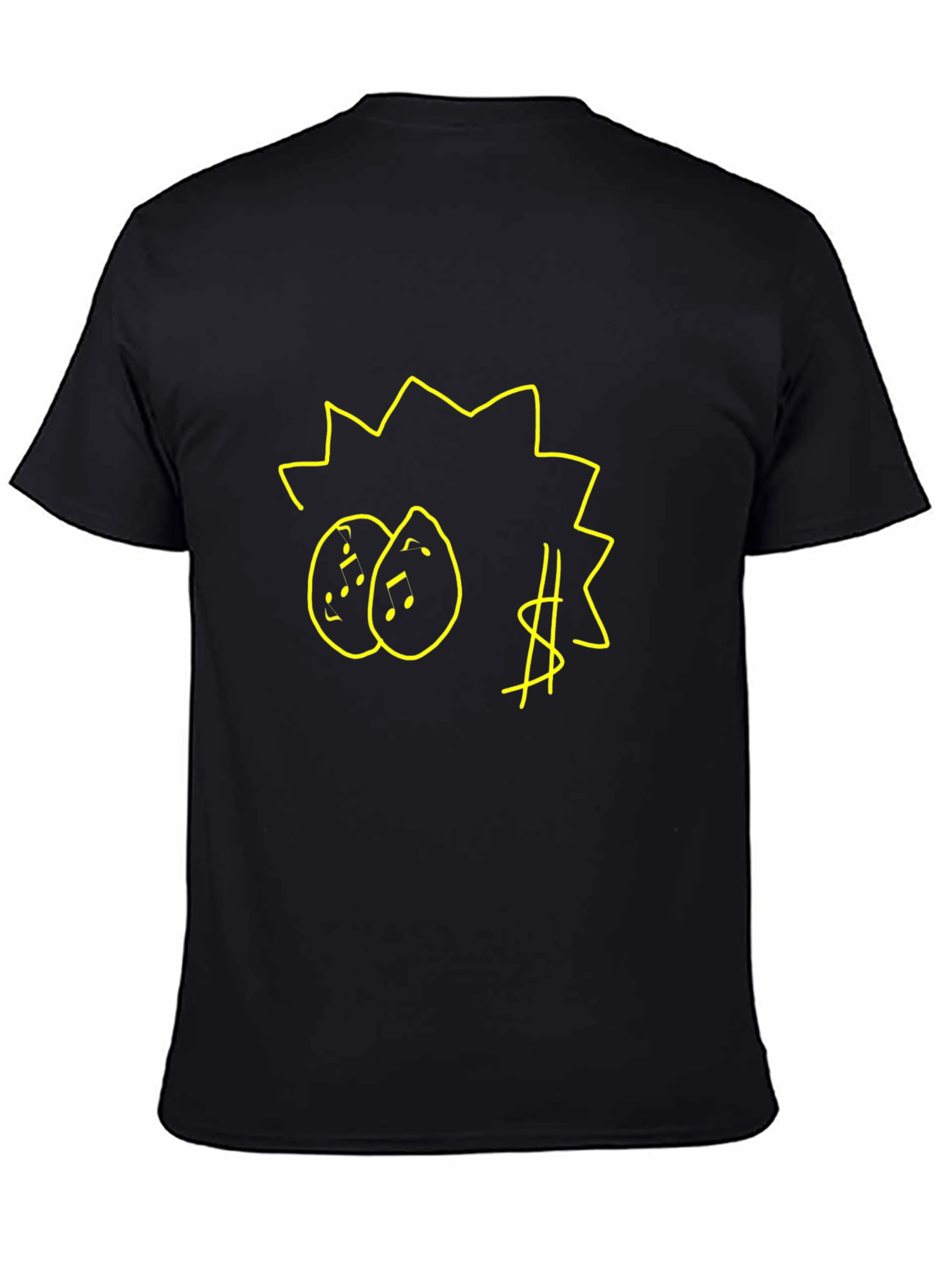 Doodle Graphic Black T-Shirt