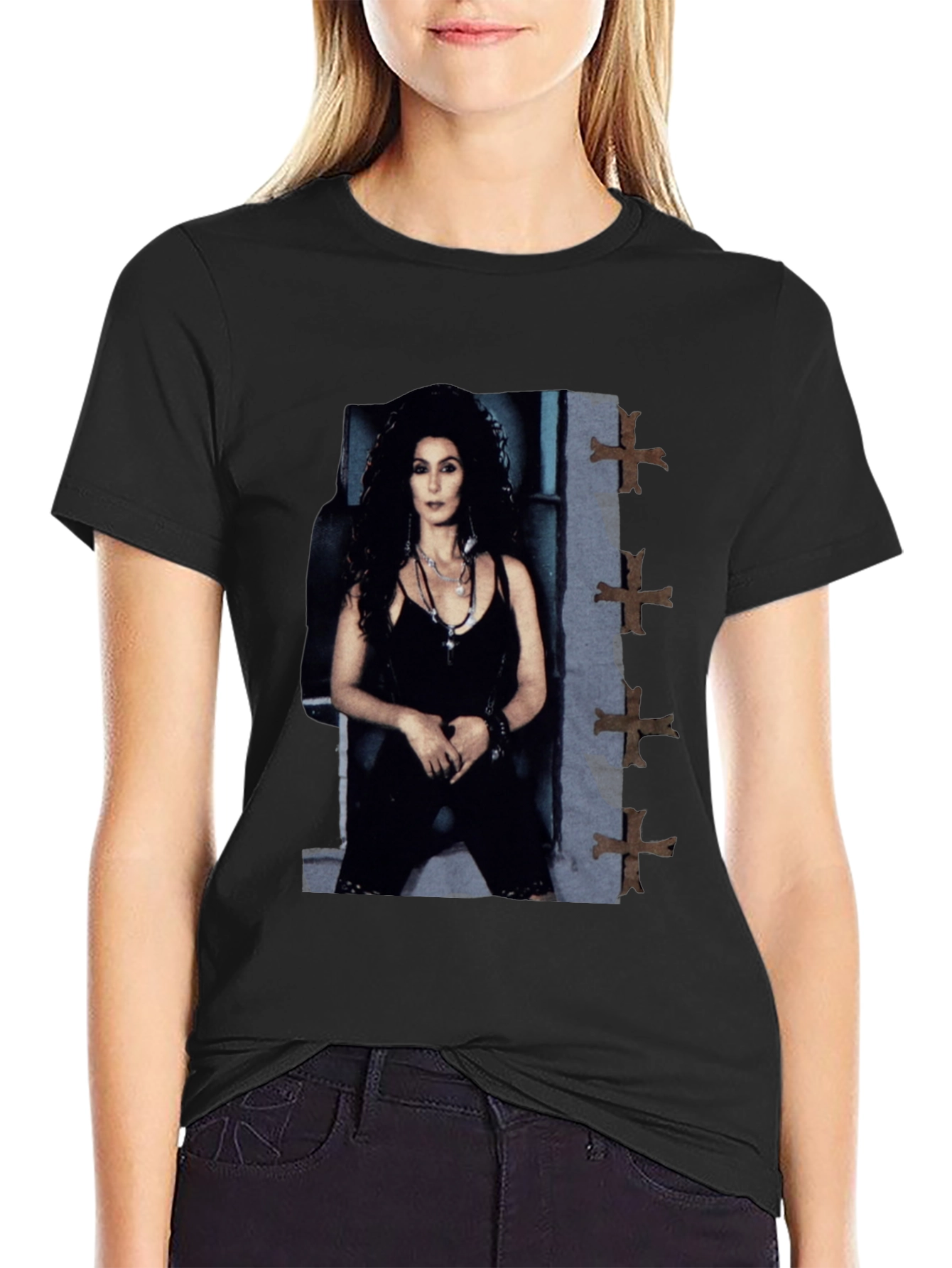 Cher T-Shirt - Classic Black Outfit
