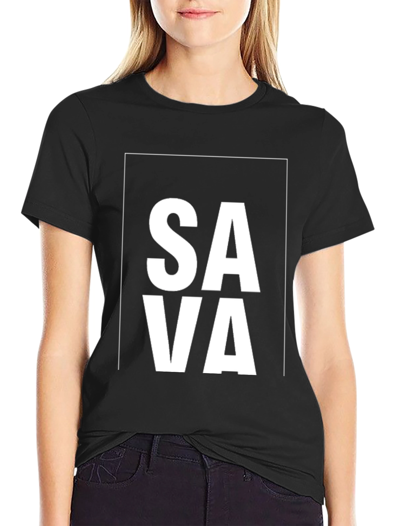 SAVA Graphic Black T-Shirt