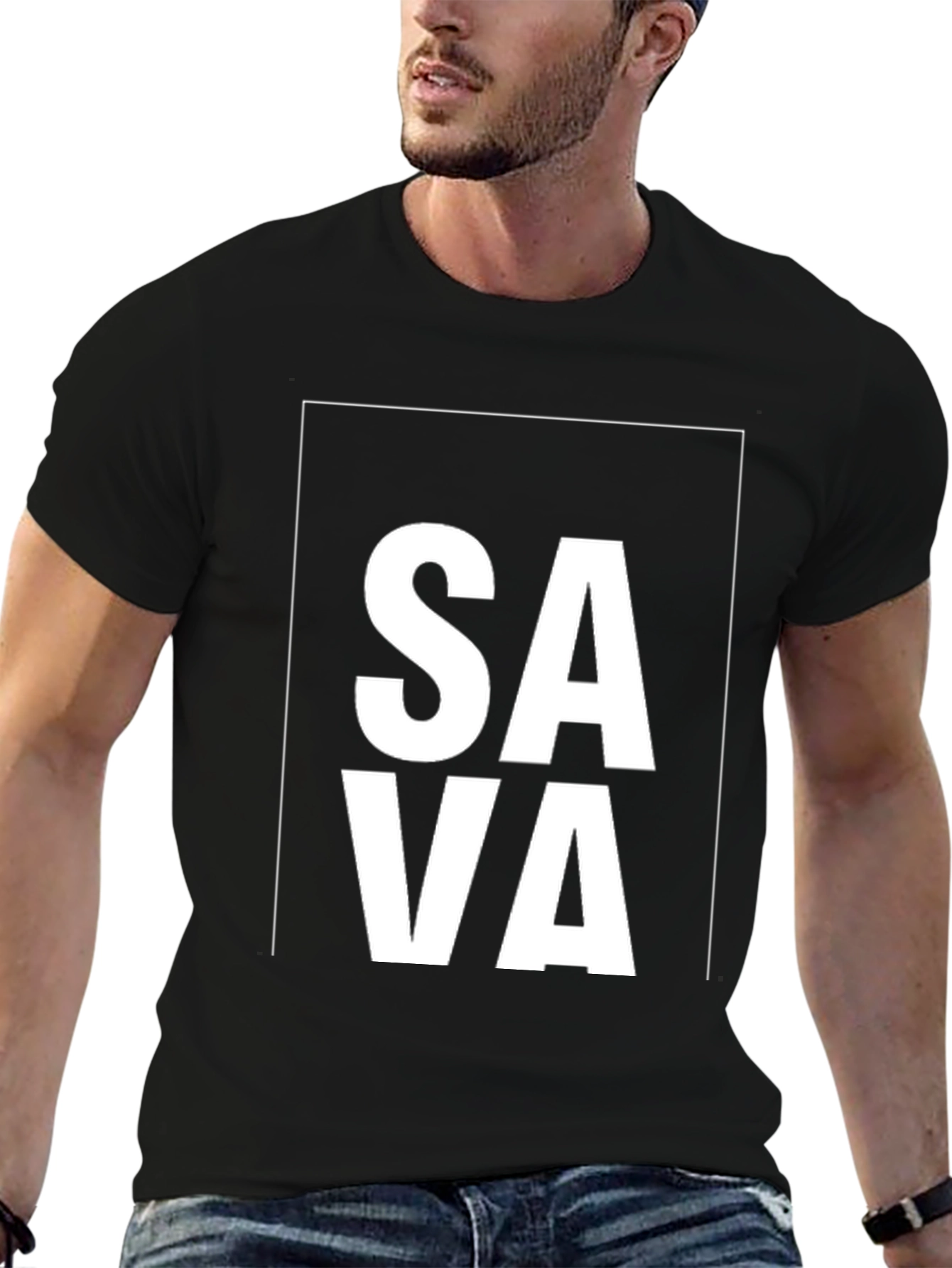 SAVA Graphic Black T-Shirt