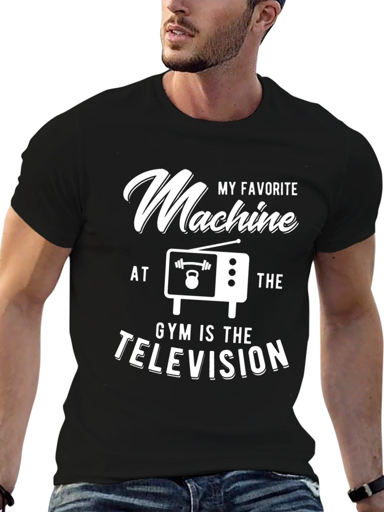 Funny Gym Television T-Shirt