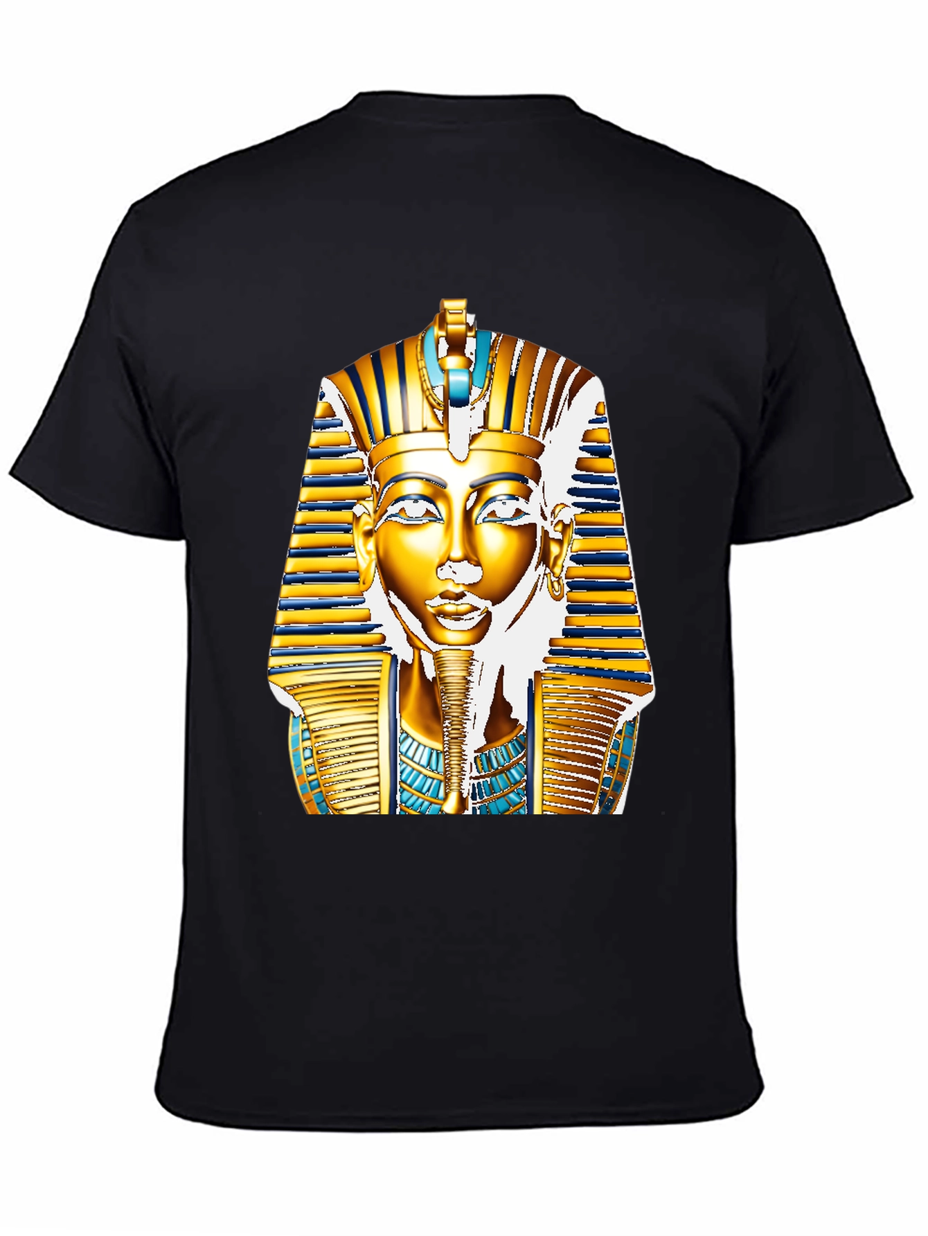 Egyptian Pharaoh T-Shirt - Gold King Tut Design