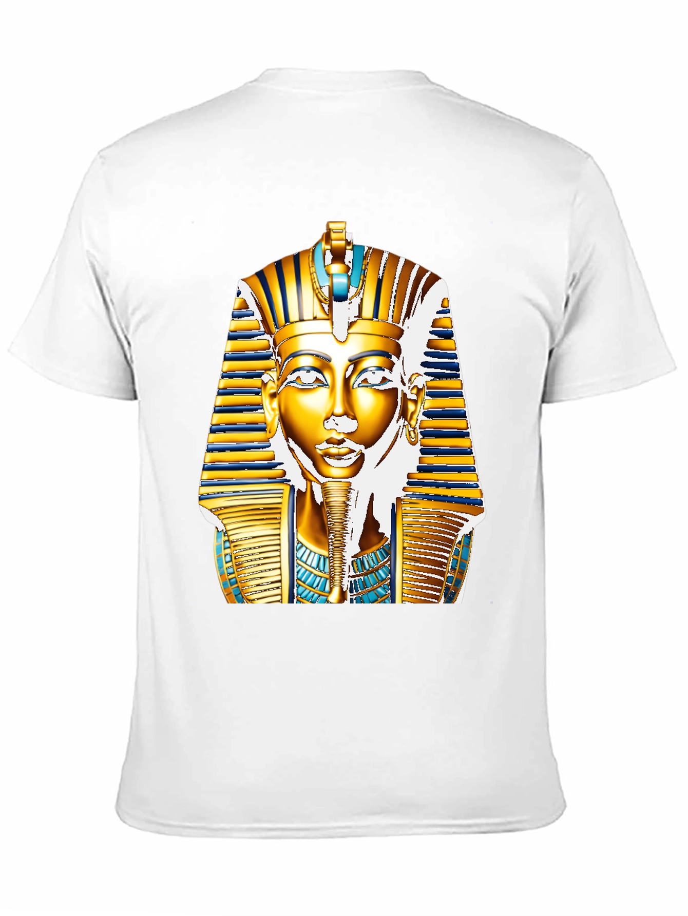 Egyptian Pharaoh T-Shirt - Gold King Tut Design