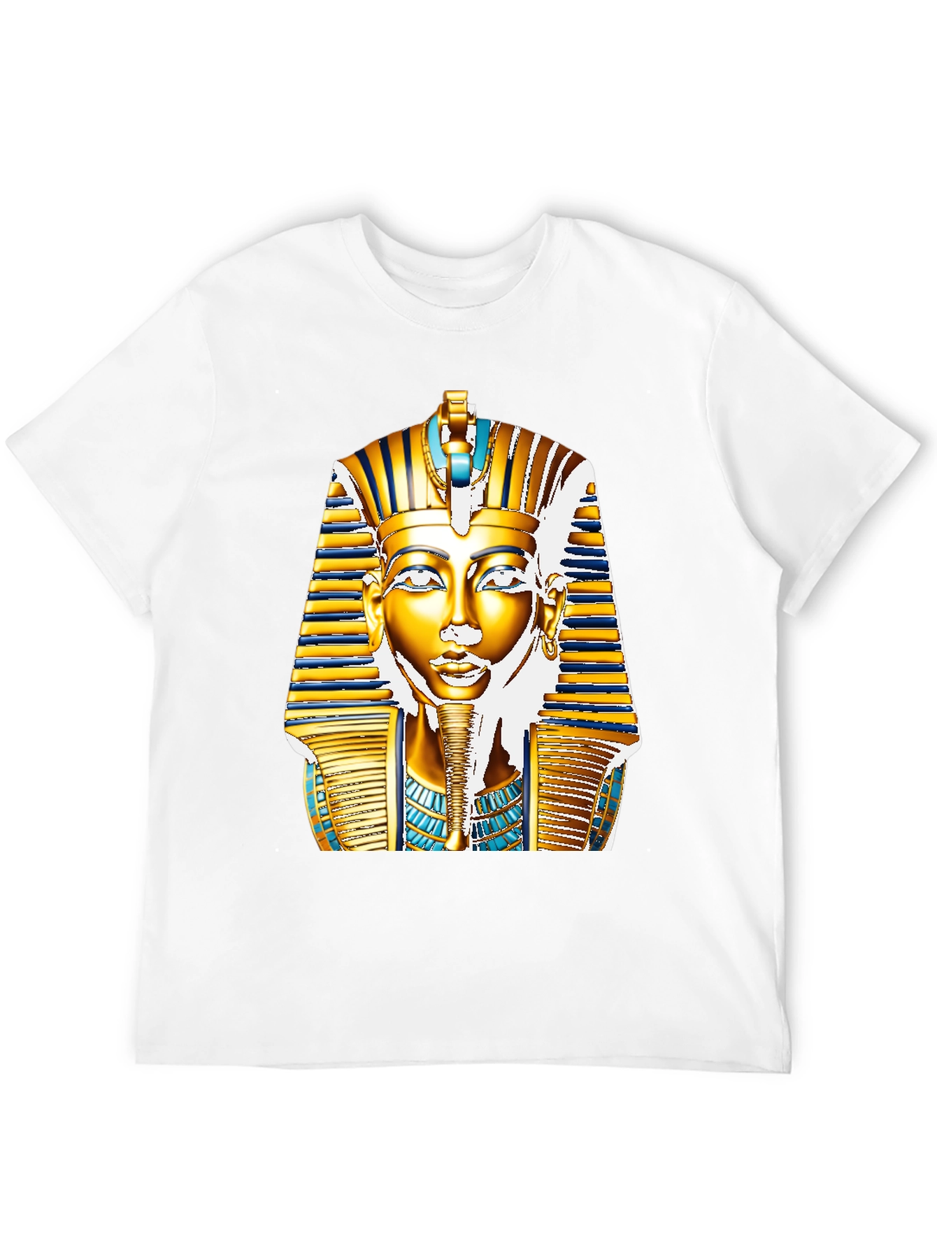 Egyptian Pharaoh T-Shirt - Gold King Tut Design