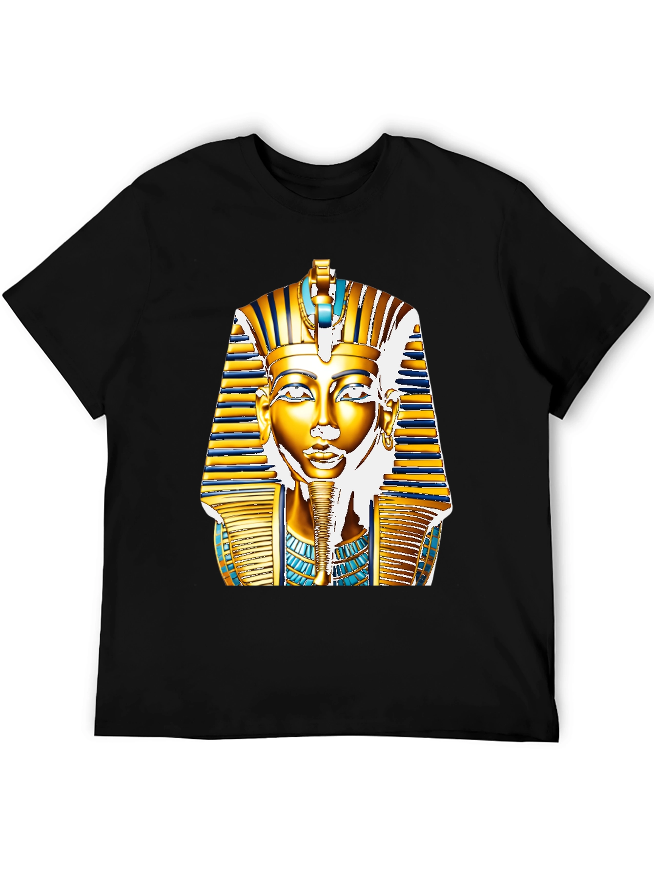 Egyptian Pharaoh T-Shirt - Gold King Tut Design