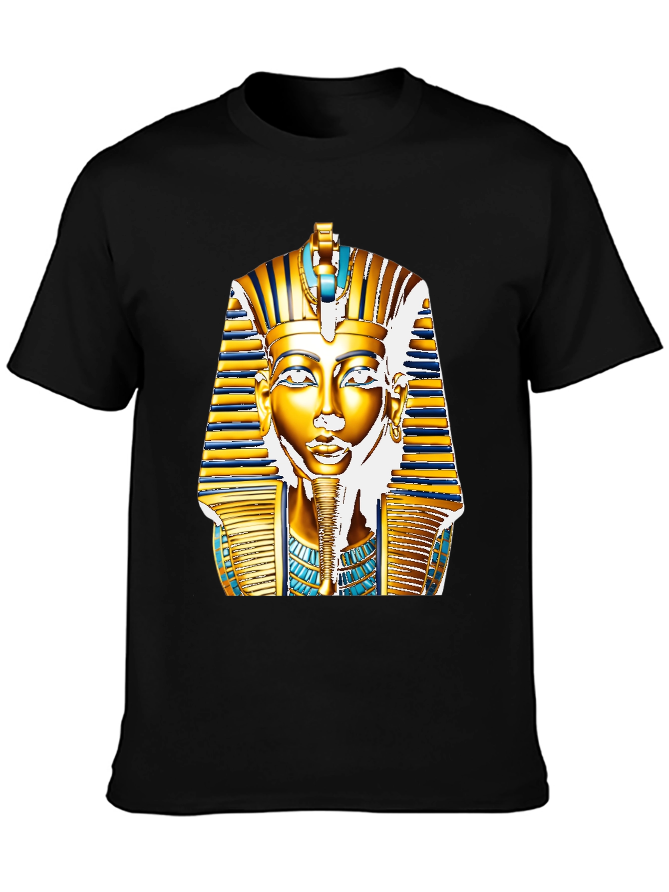 Egyptian Pharaoh T-Shirt - Gold King Tut Design