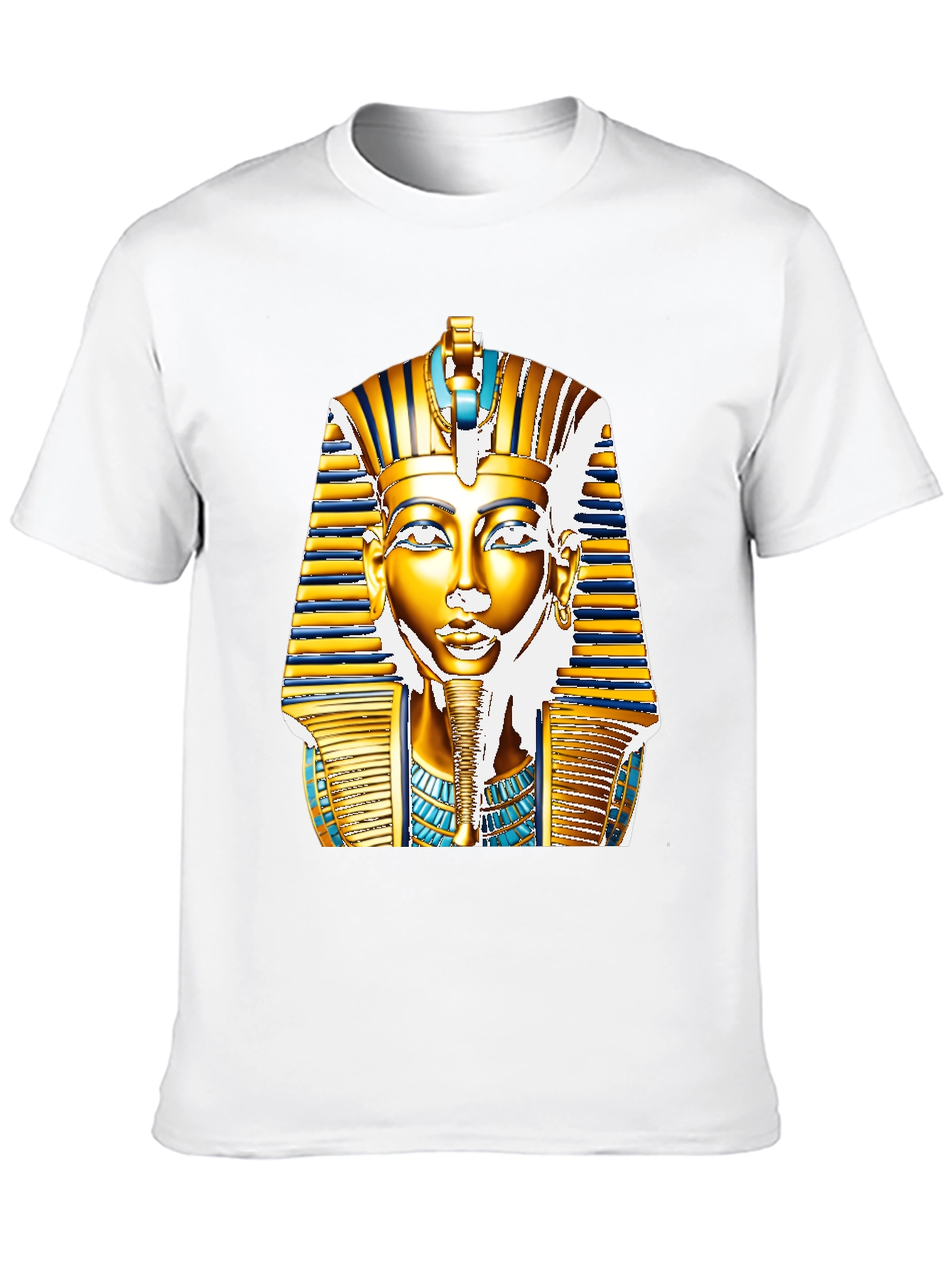 Egyptian Pharaoh T-Shirt - Gold King Tut Design
