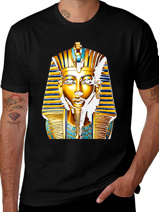 Egyptian Pharaoh T-Shirt - Gold King Tut Design