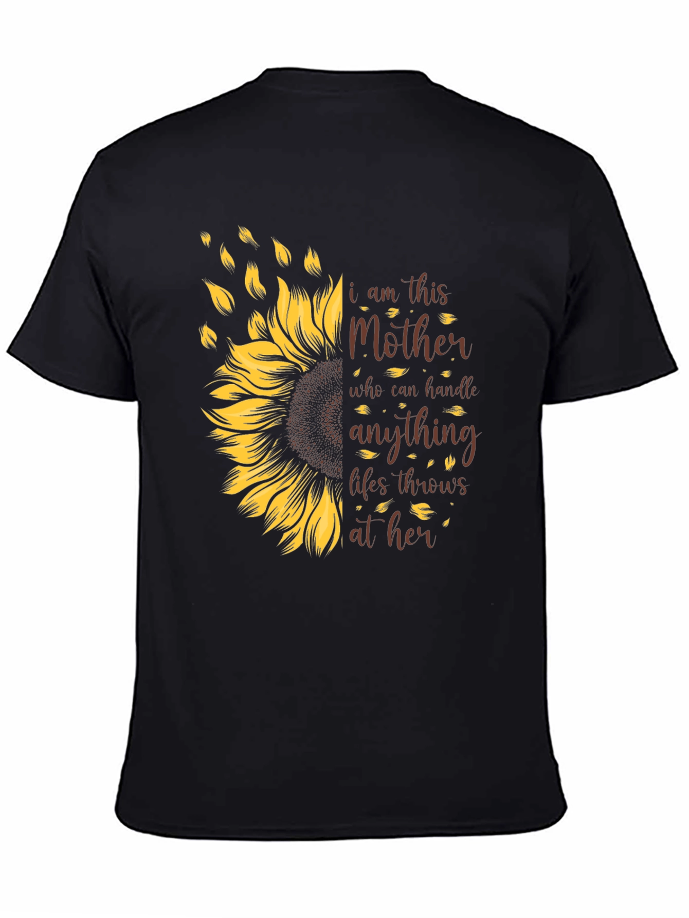 I Am This Mother Sunflower Graphic T-Shirt