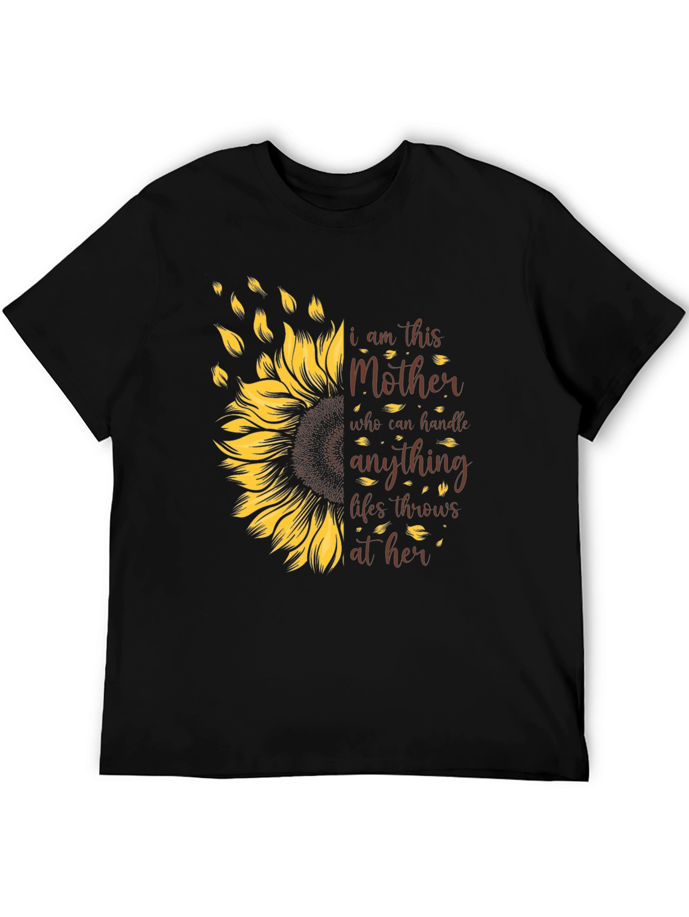 I Am This Mother Sunflower Graphic T-Shirt