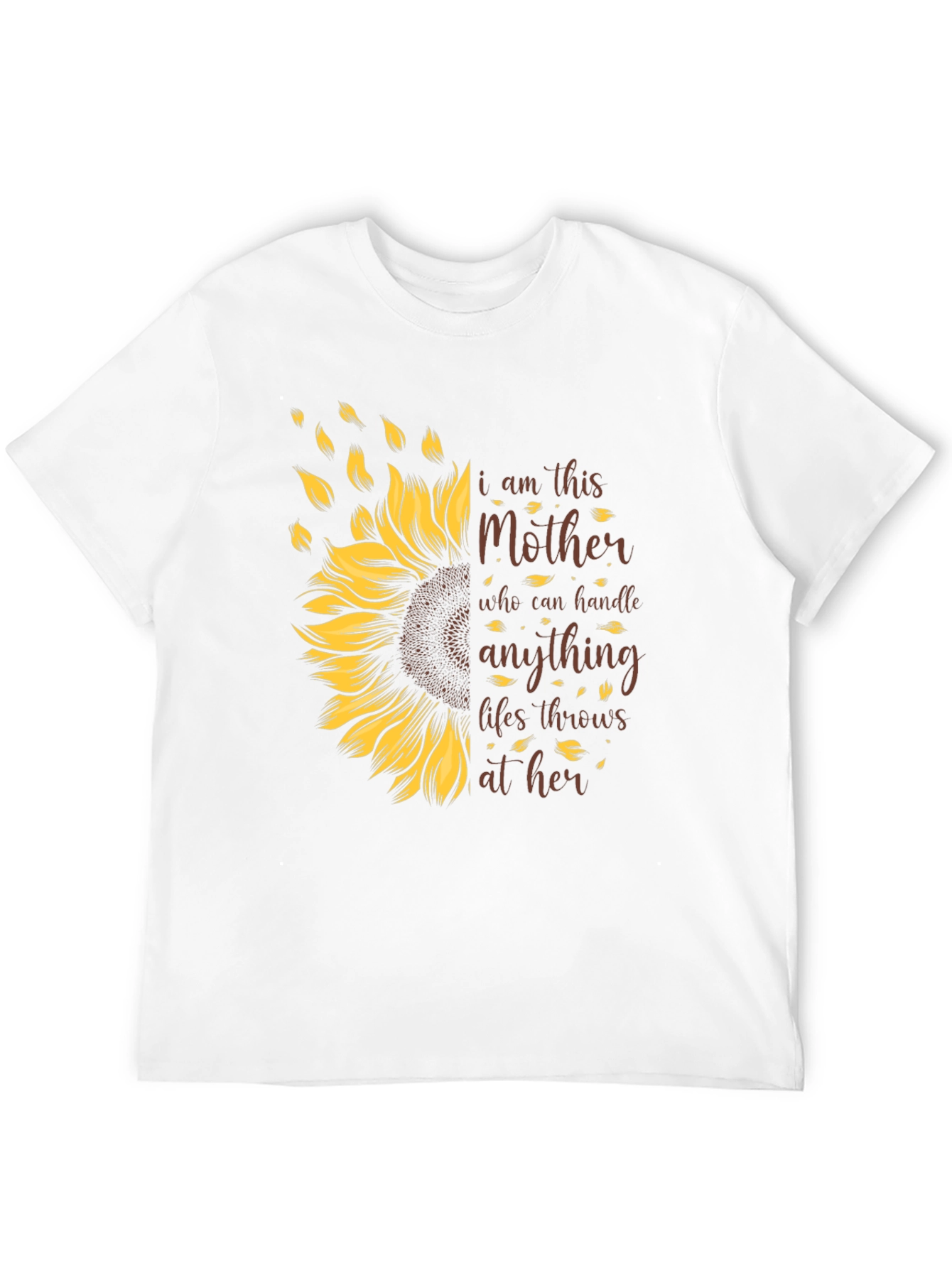 I Am This Mother Sunflower Graphic T-Shirt
