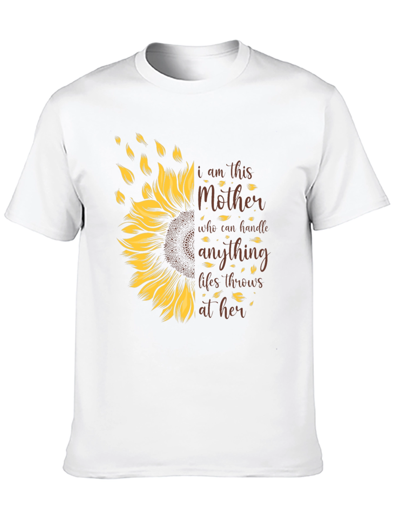 I Am This Mother Sunflower Graphic T-Shirt