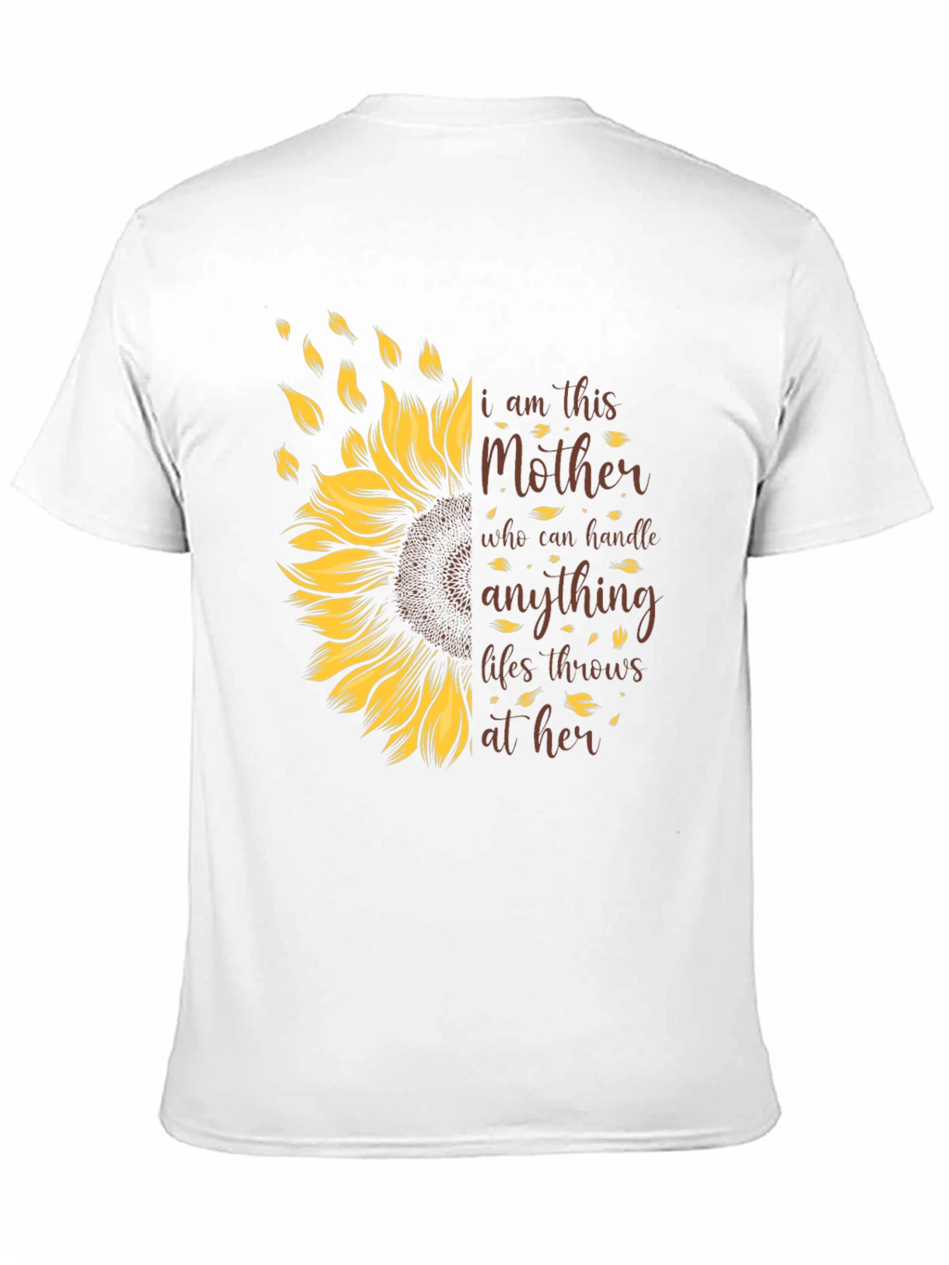 I Am This Mother Sunflower Graphic T-Shirt