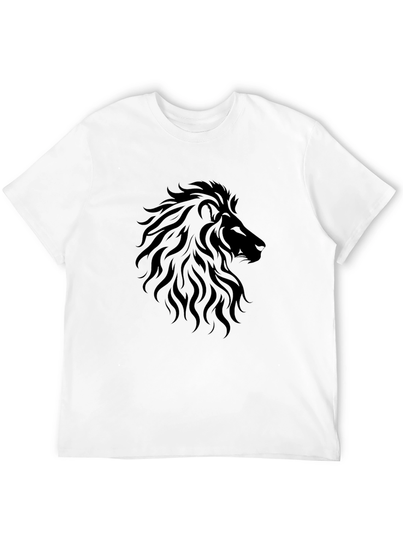 Black Lion Graphic Tee - Mens Casual Shirt
