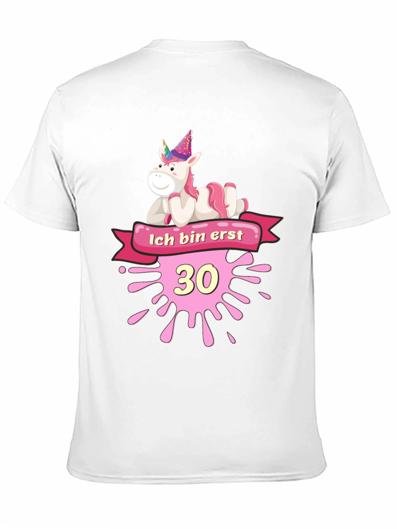 Unicorn 30th Birthday Black T-Shirt