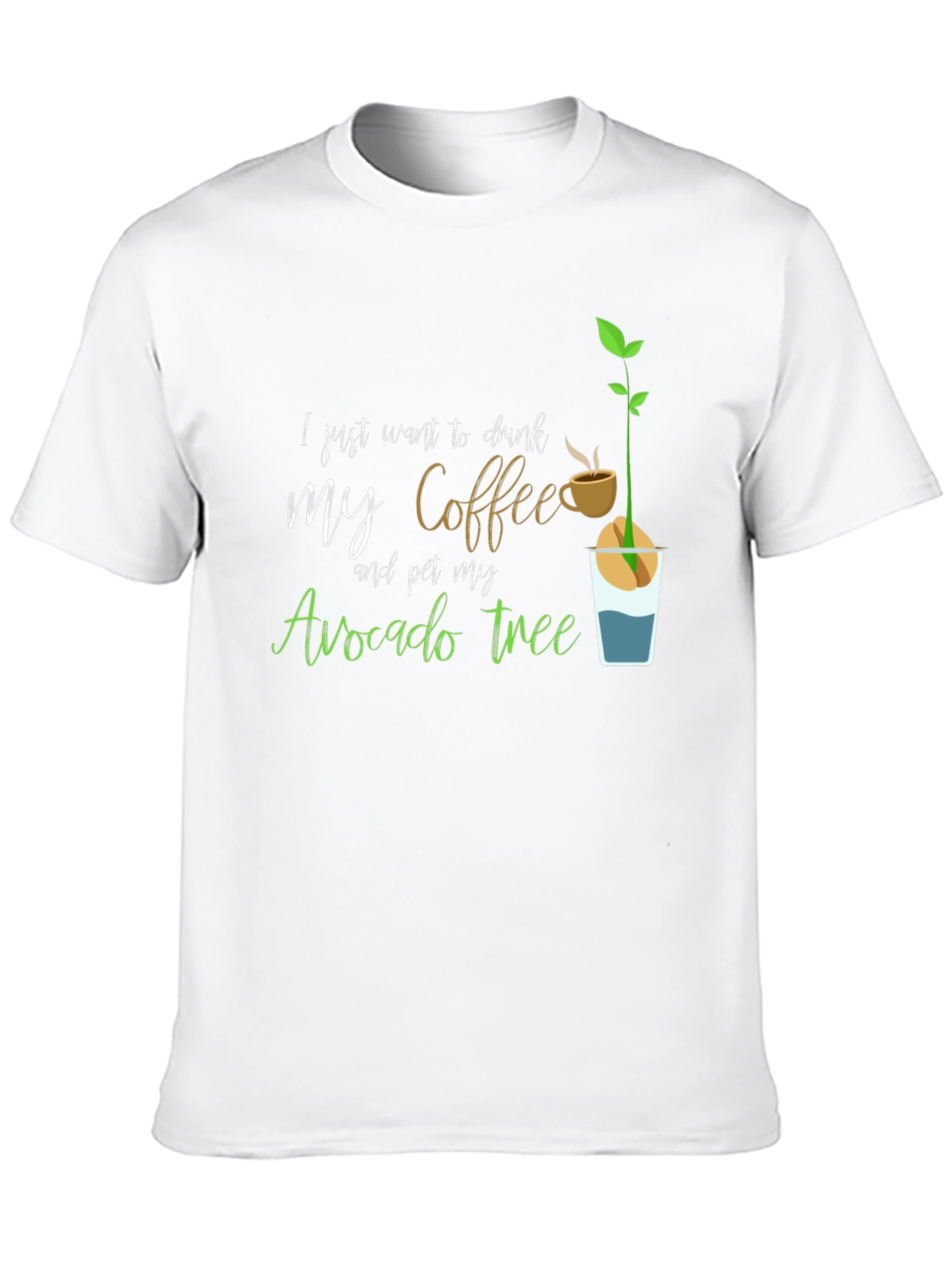 Coffee & Avocado Tree Graphic Tee