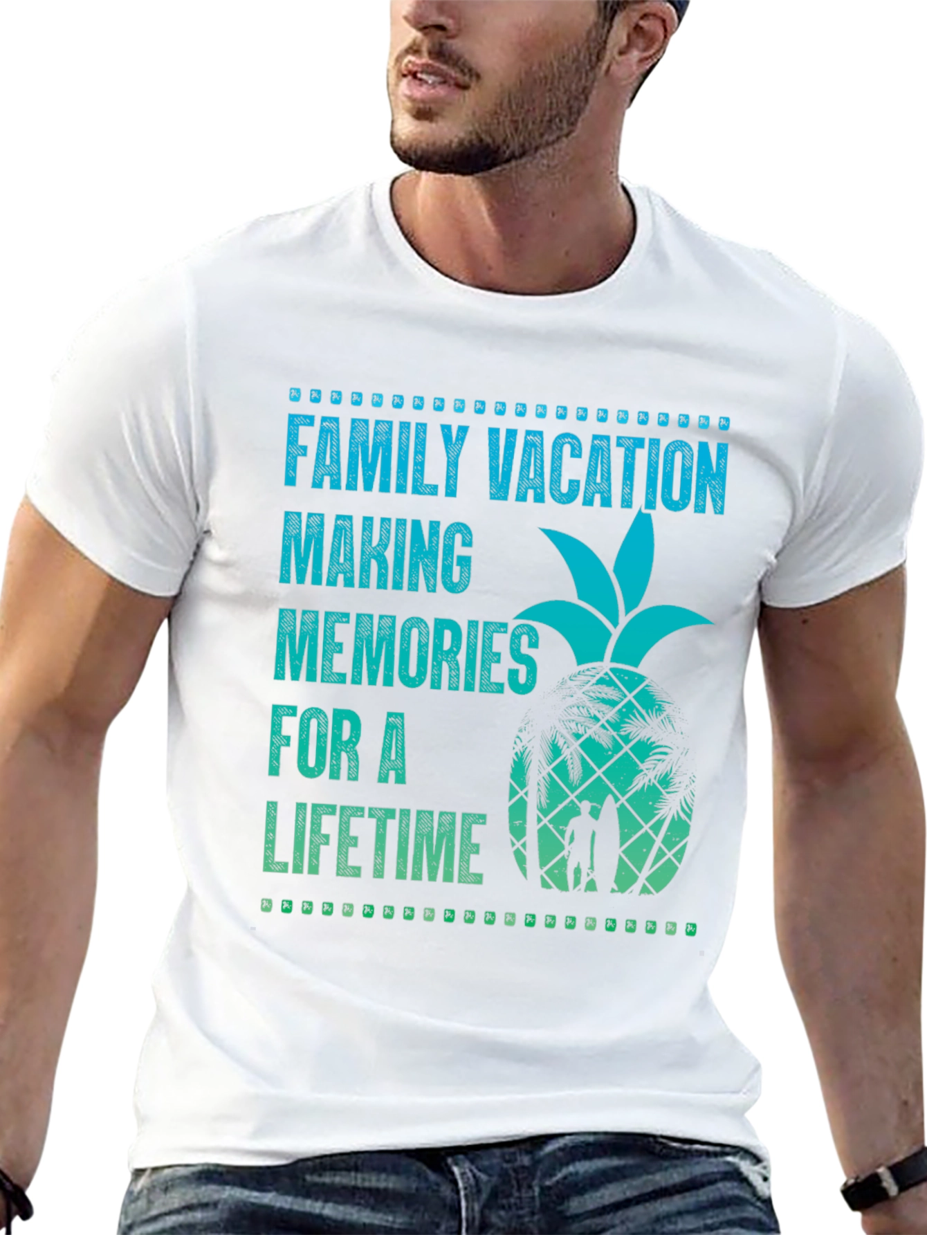 Family Vacation Pineapple Graphic Tee