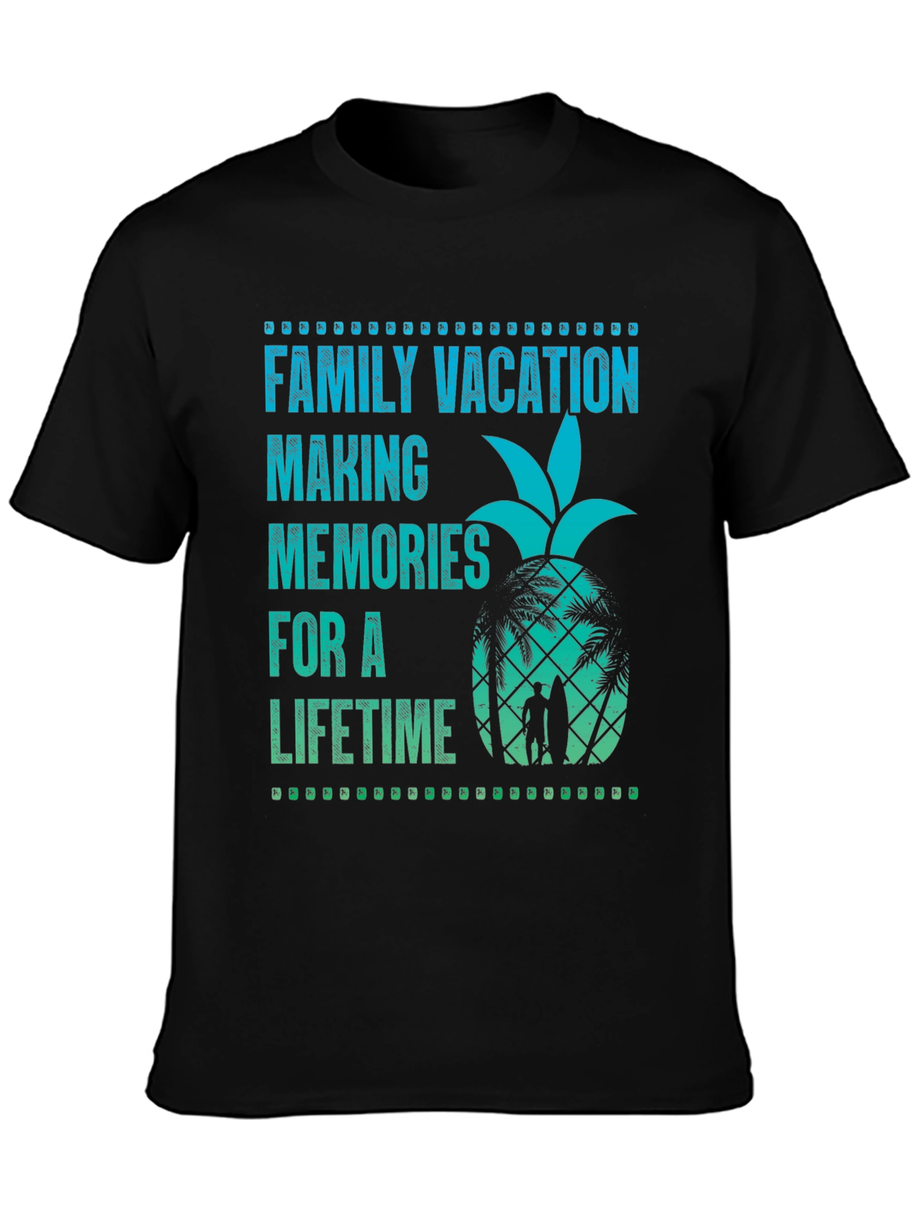 Family Vacation Pineapple Graphic Tee