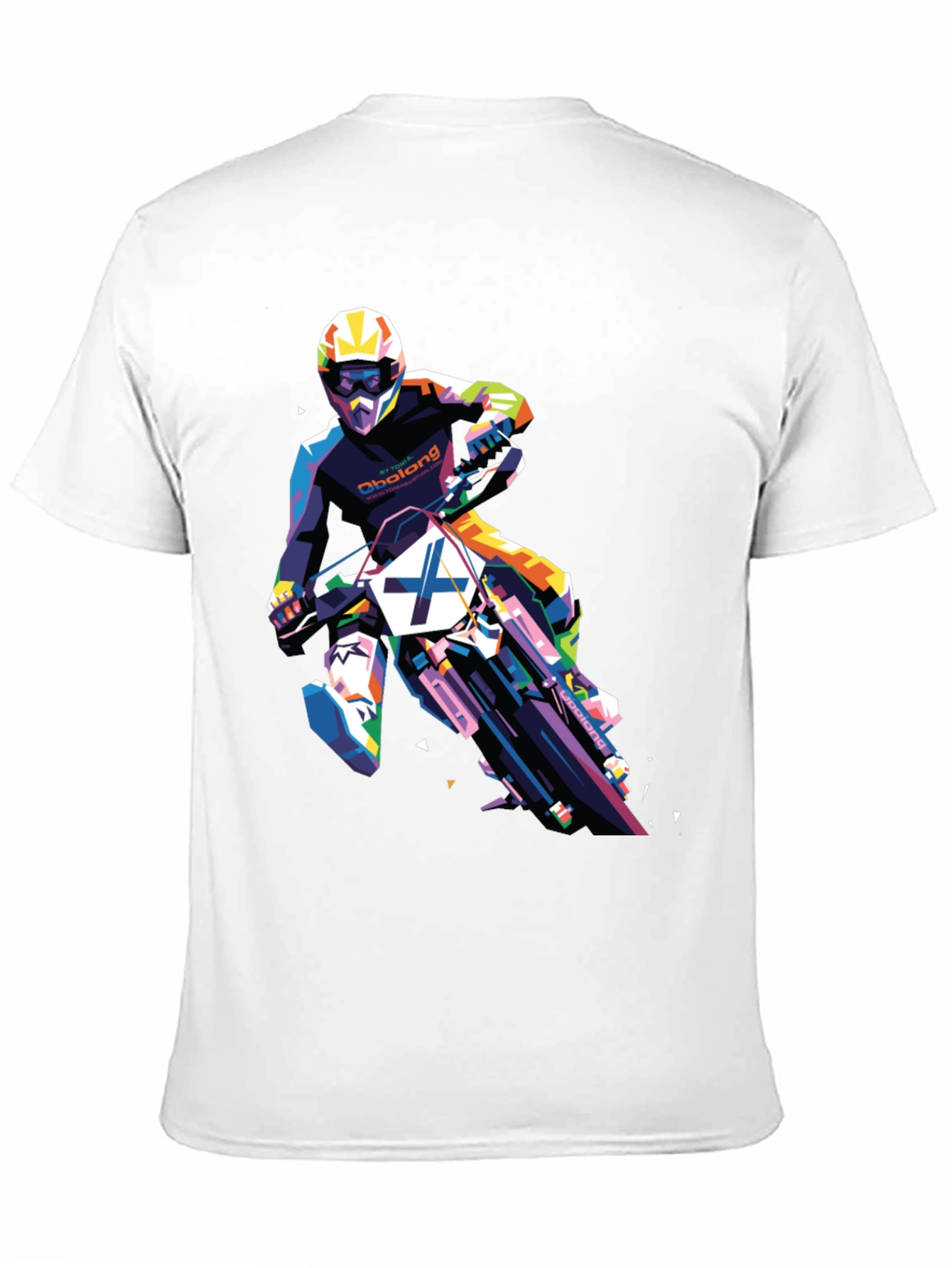 Motocross Rider Graphic Tee - Black