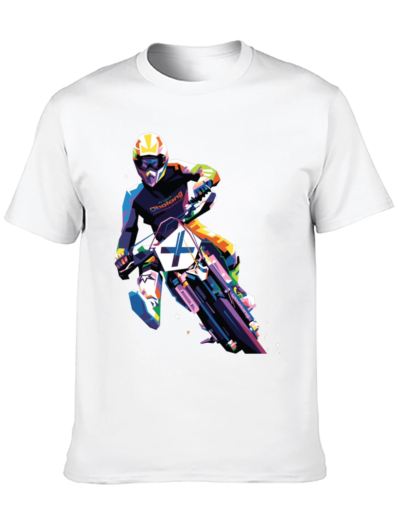 Motocross Rider Graphic Tee - Black