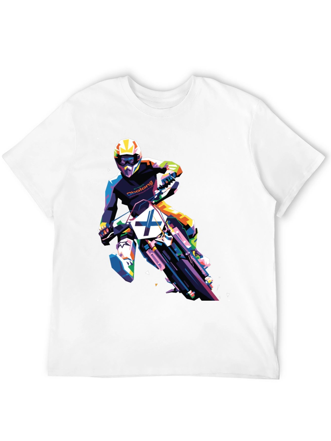 Motocross Rider Graphic Tee - Black
