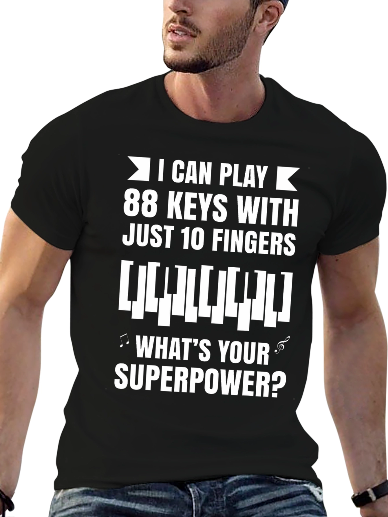 Piano Player T-Shirt - 88 Keys 10 Fingers