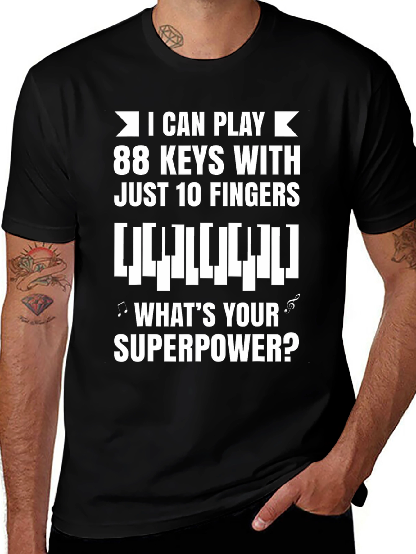 Piano Player T-Shirt - 88 Keys 10 Fingers
