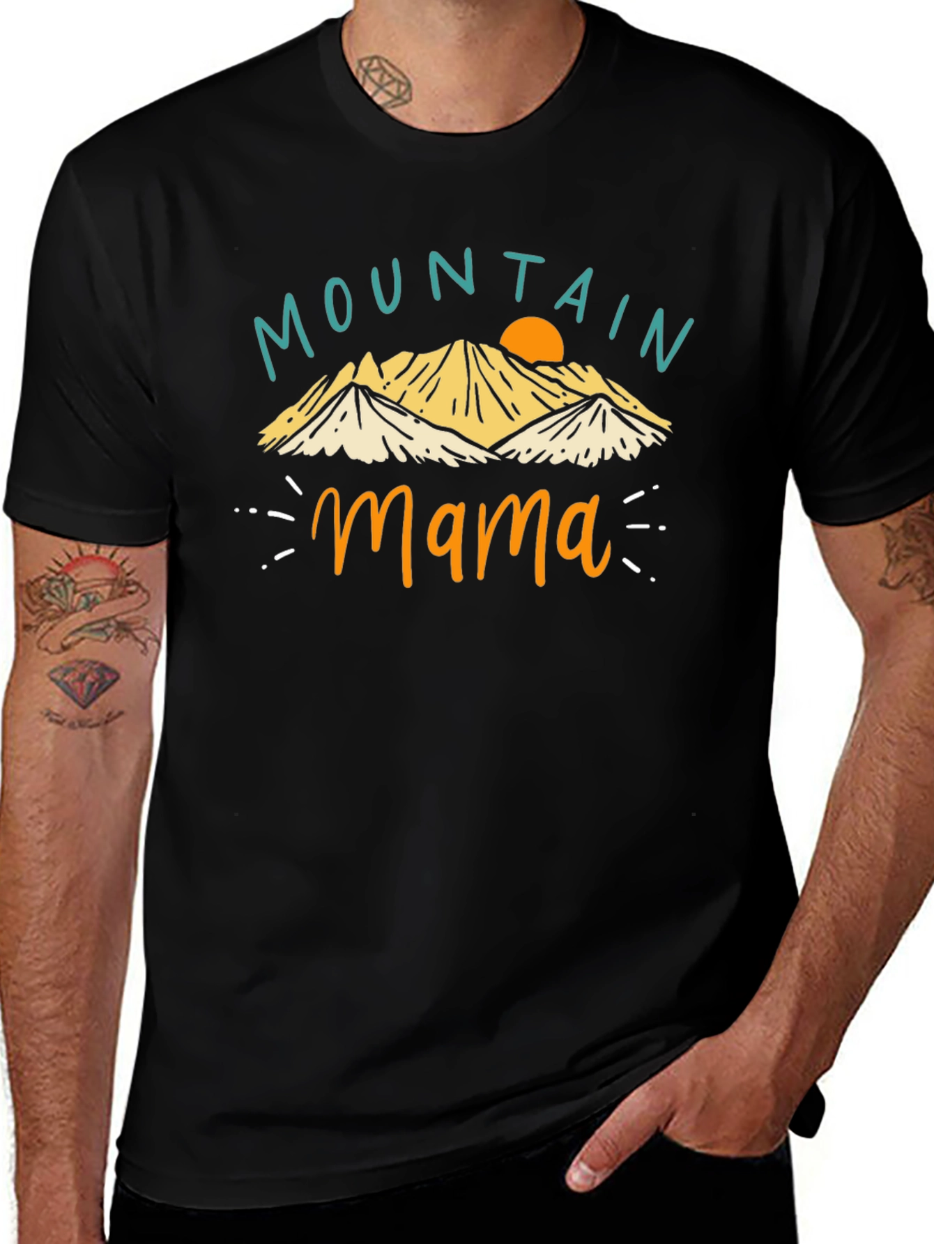 Mountain Mama Graphic T-Shirt - Black Tee