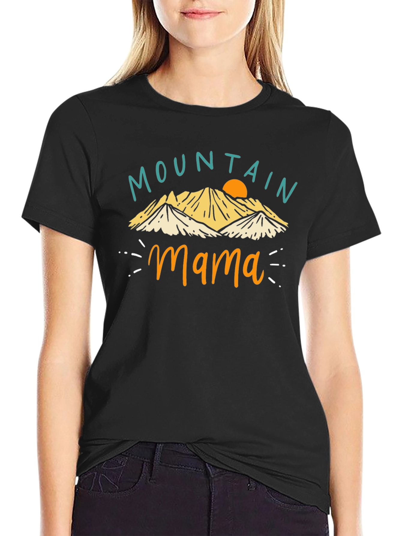 Mountain Mama Graphic T-Shirt - Black Tee