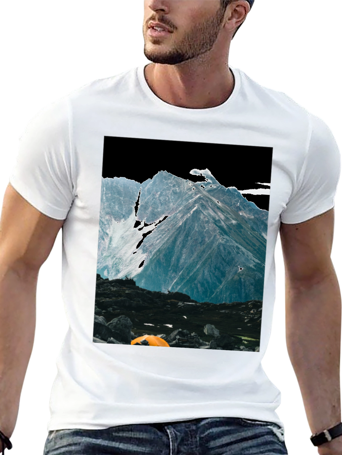 Mountain Peak Adventure T-Shirt - Black