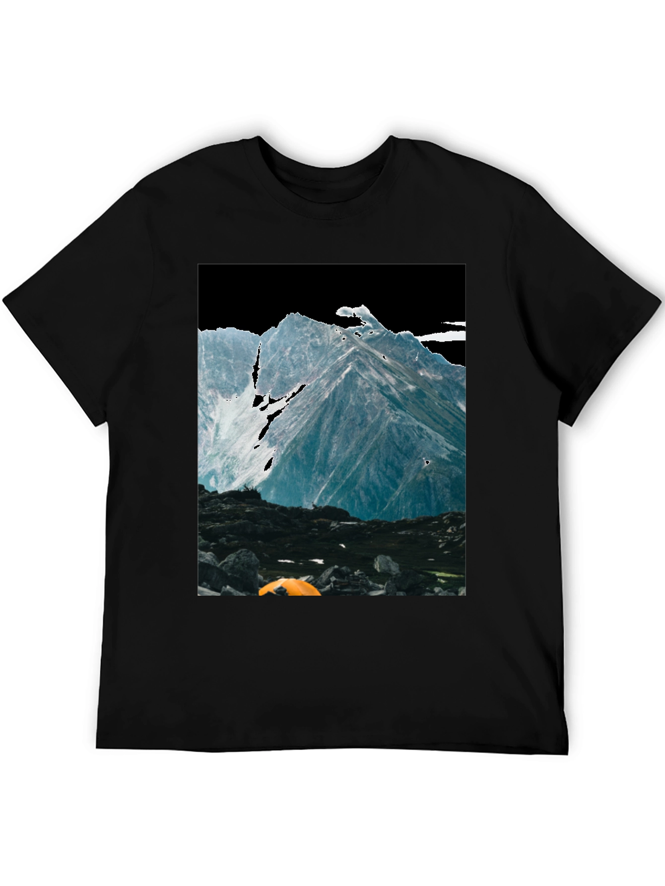 Mountain Peak Adventure T-Shirt - Black