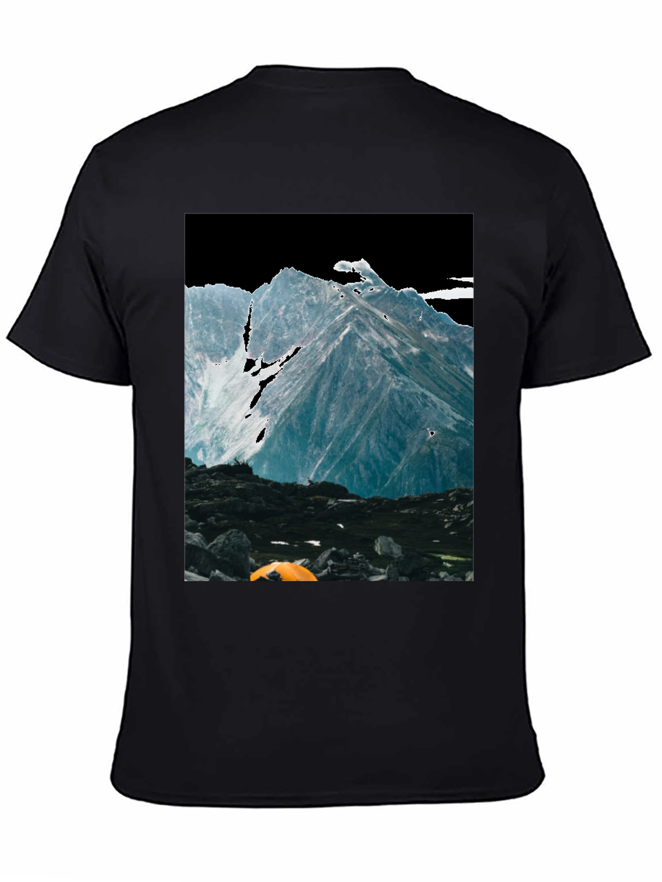 Mountain Peak Adventure T-Shirt - Black
