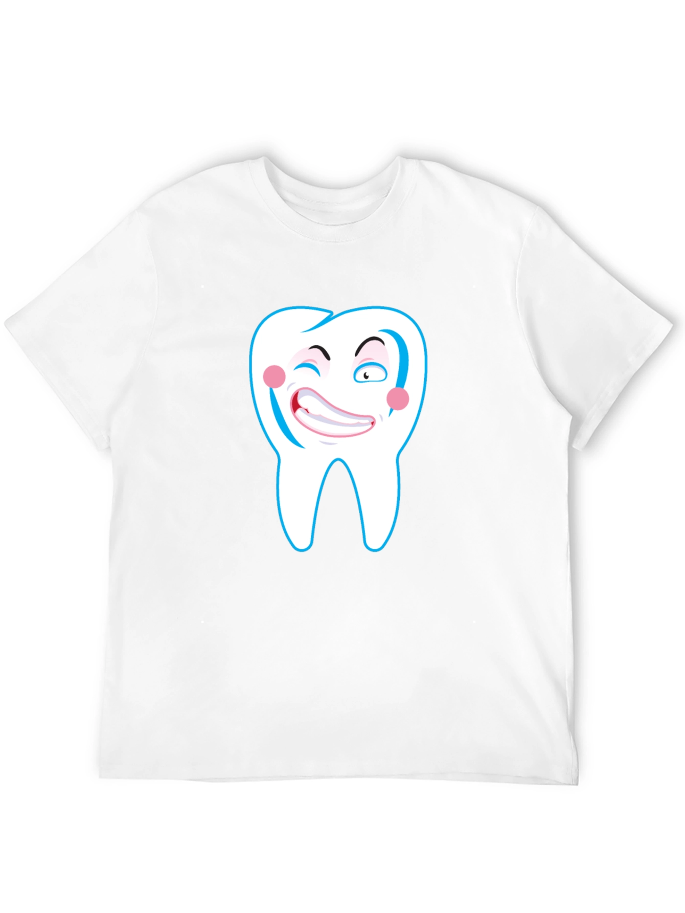Funny Tooth Graphic Black T-Shirt